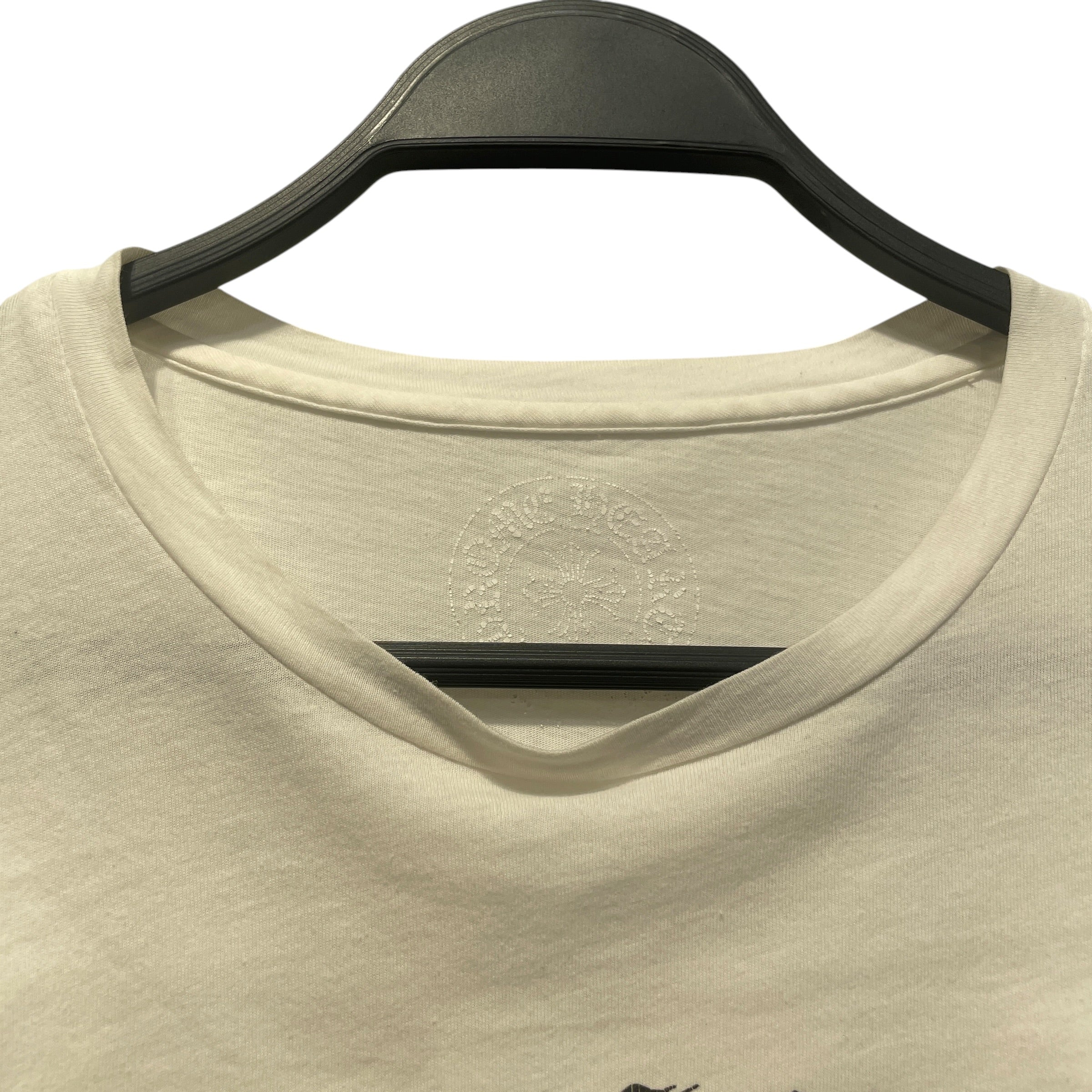CHROME HEARTS/LS T-Shirt/L/Cotton/WHT/Graphic/Miami Art T shirt view 3