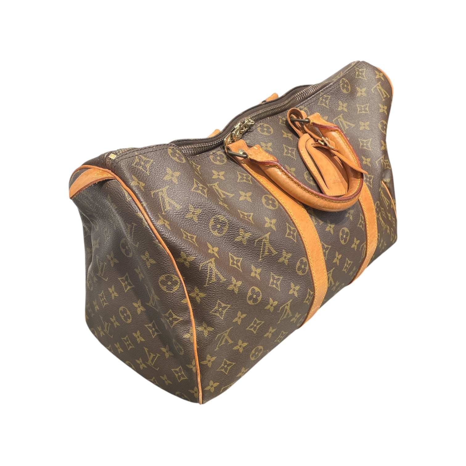 LOUIS VUITTON/Luggage/Monogram/Cotton/BRW/KEEPALL view 6