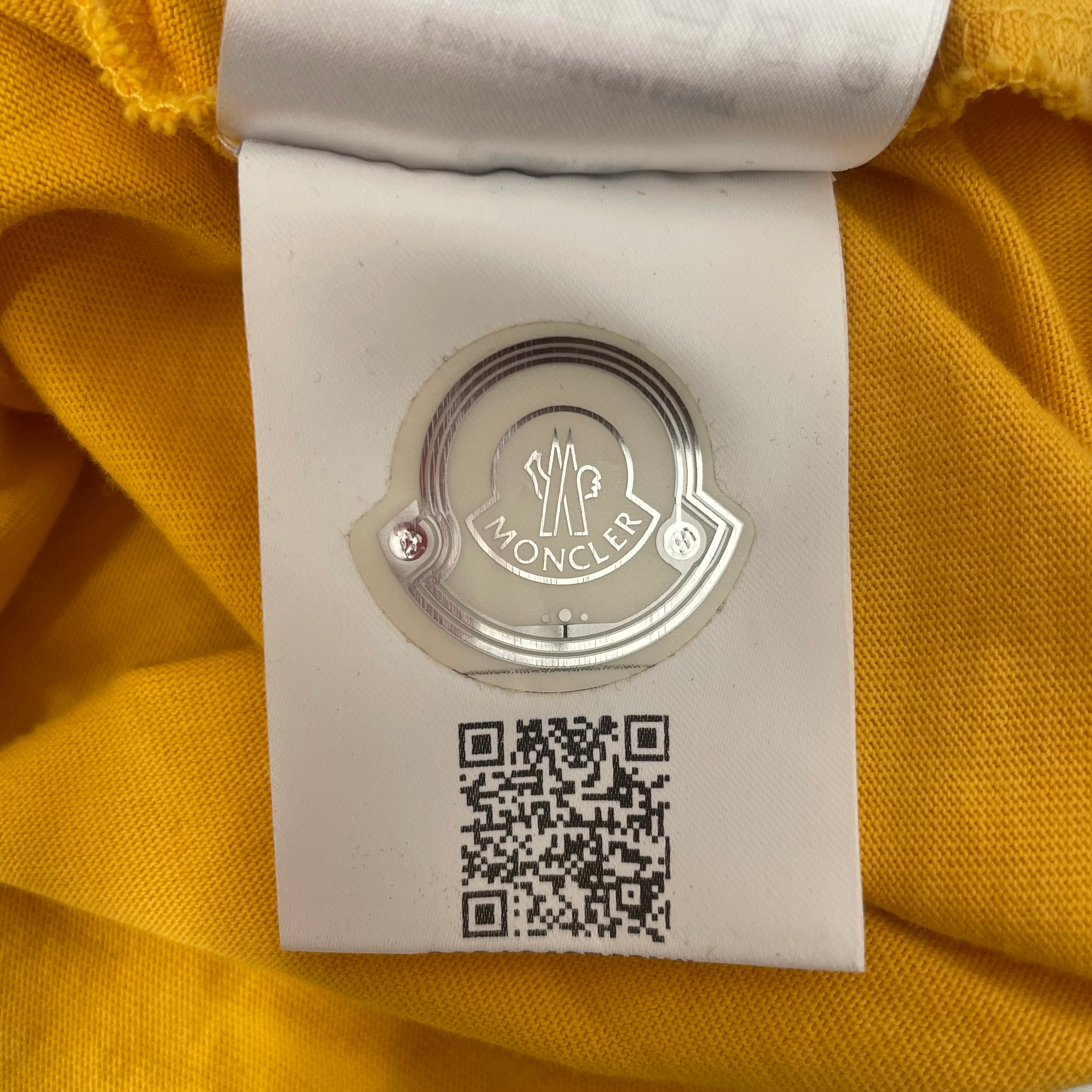 MONCLER/T-Shirt/XL/Cotton/YEL/Monclear red logo view 5