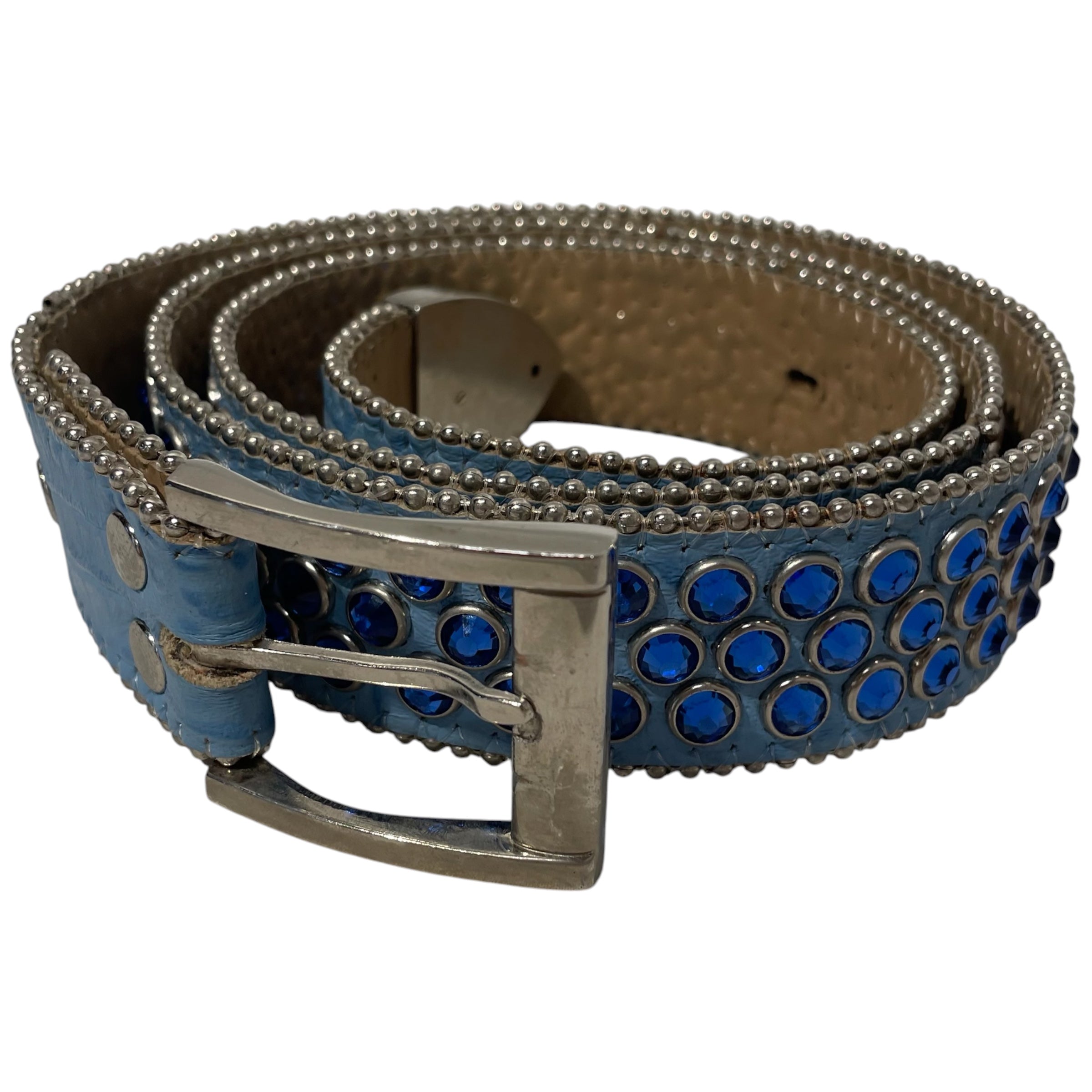 b.b.simon/Belt/Leather/BLU/ view 1