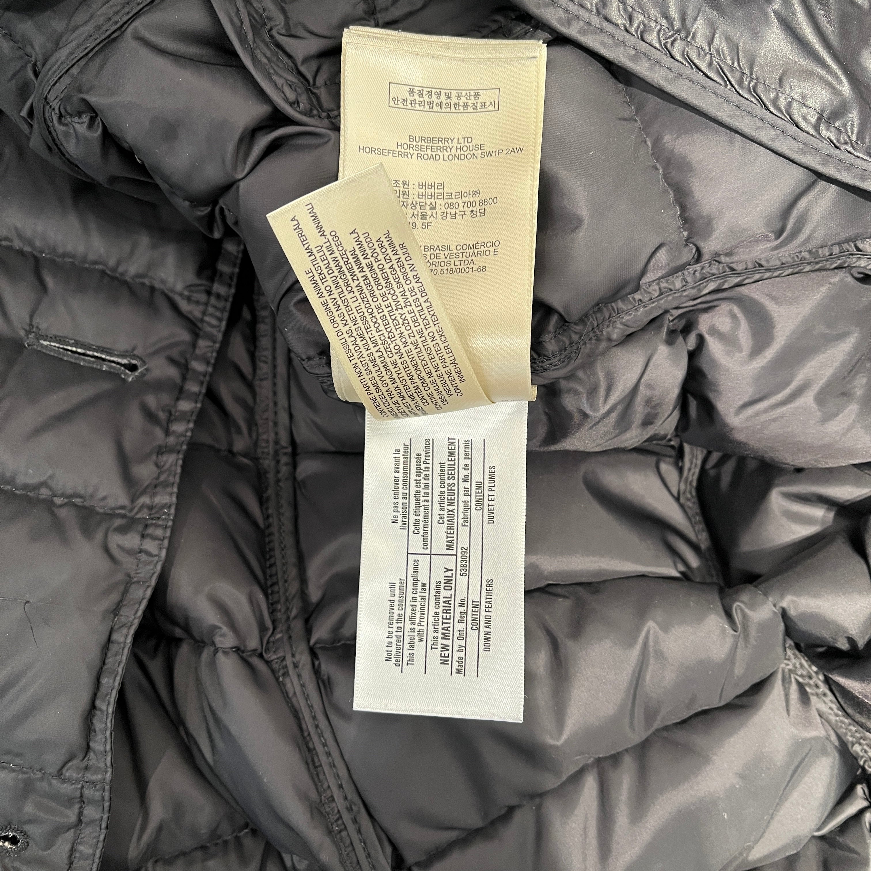 BURBERRY BRIT/Jacket/M/BLK/PUFFER COAT view 12