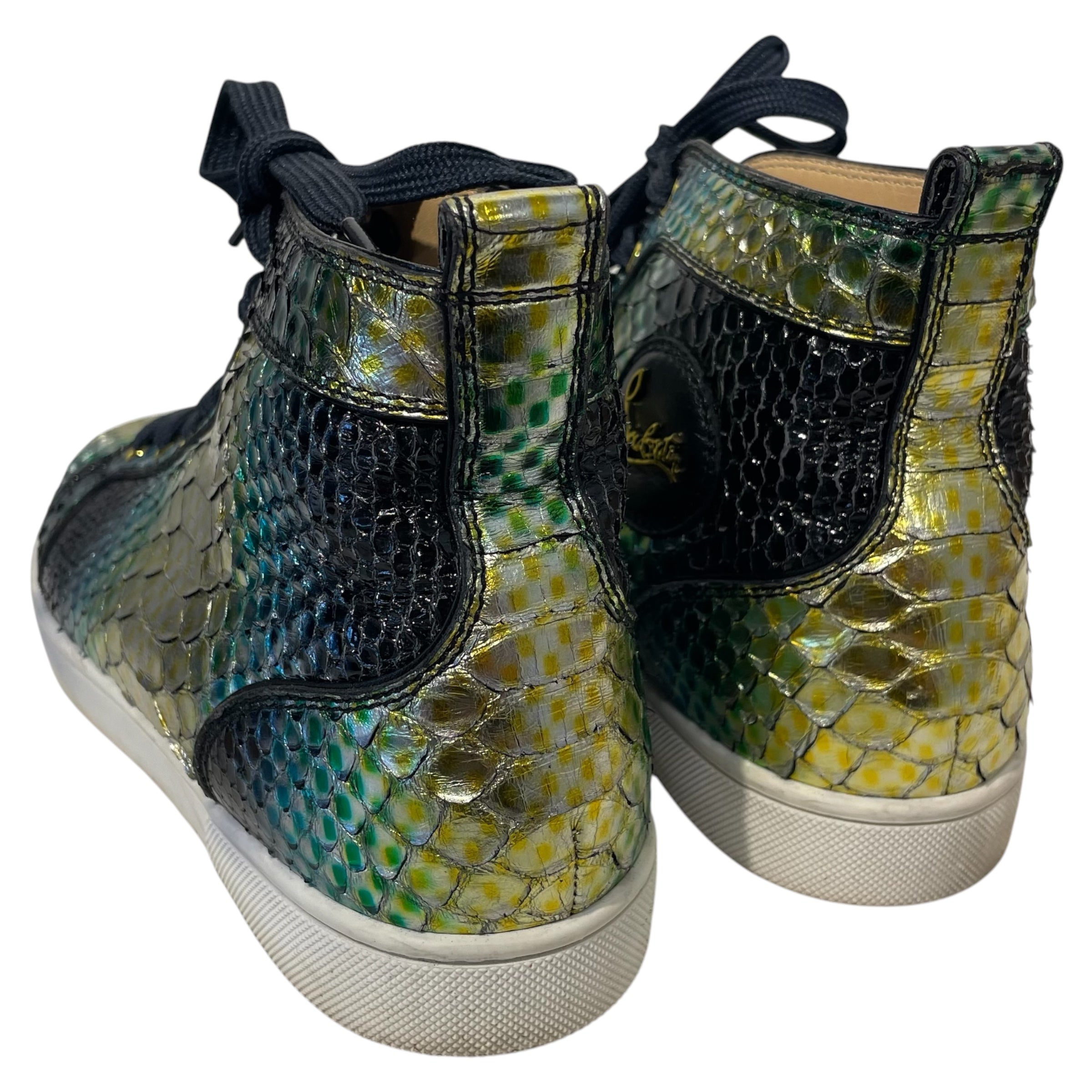 Christian Louboutin/Hi-Sneakers/EU 42/Animal Pattern/GRN/snake skin view 2