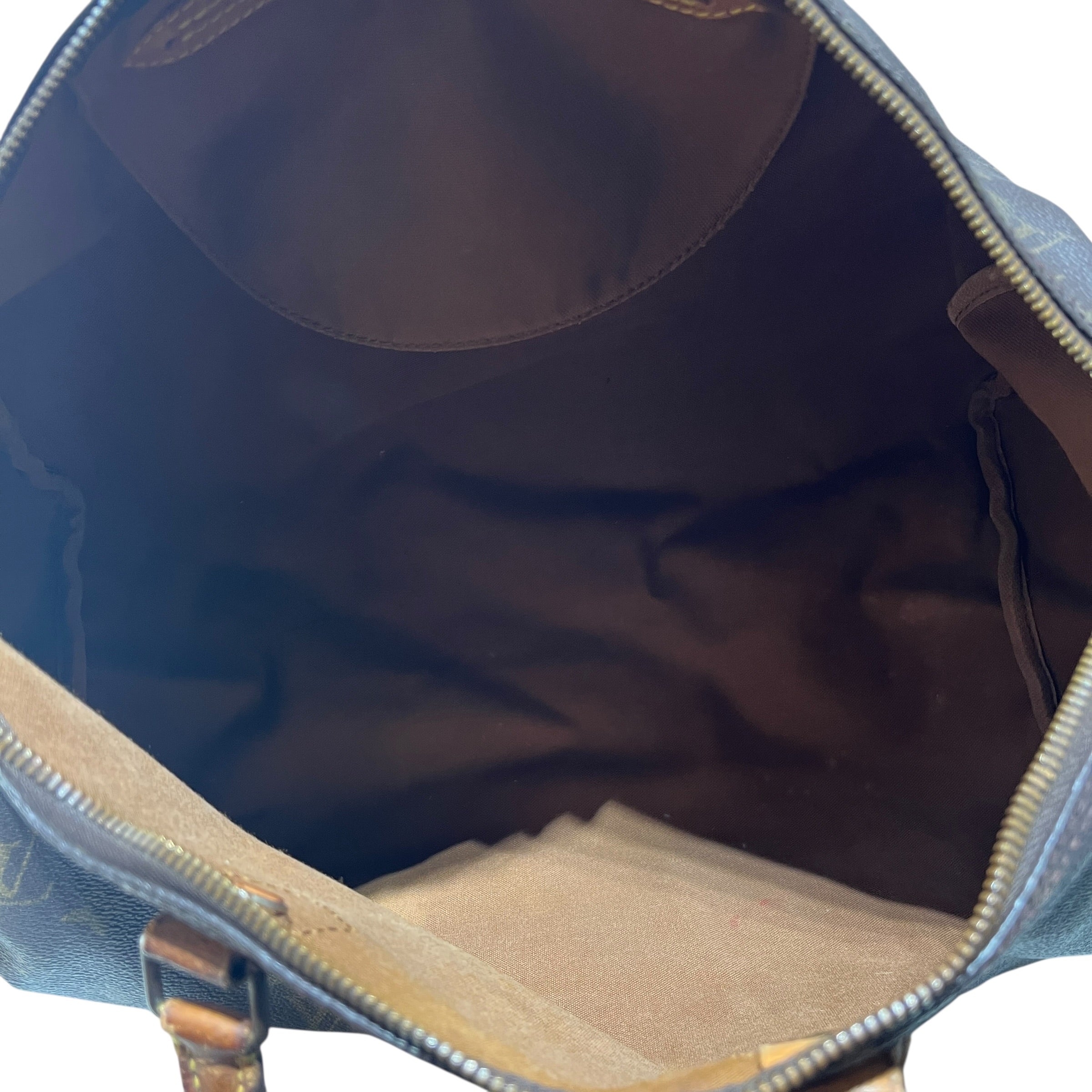 LOUIS VUITTON/Hand Bag/Monogram/Leather/BRW/SPEEDY DUFFLE view 5