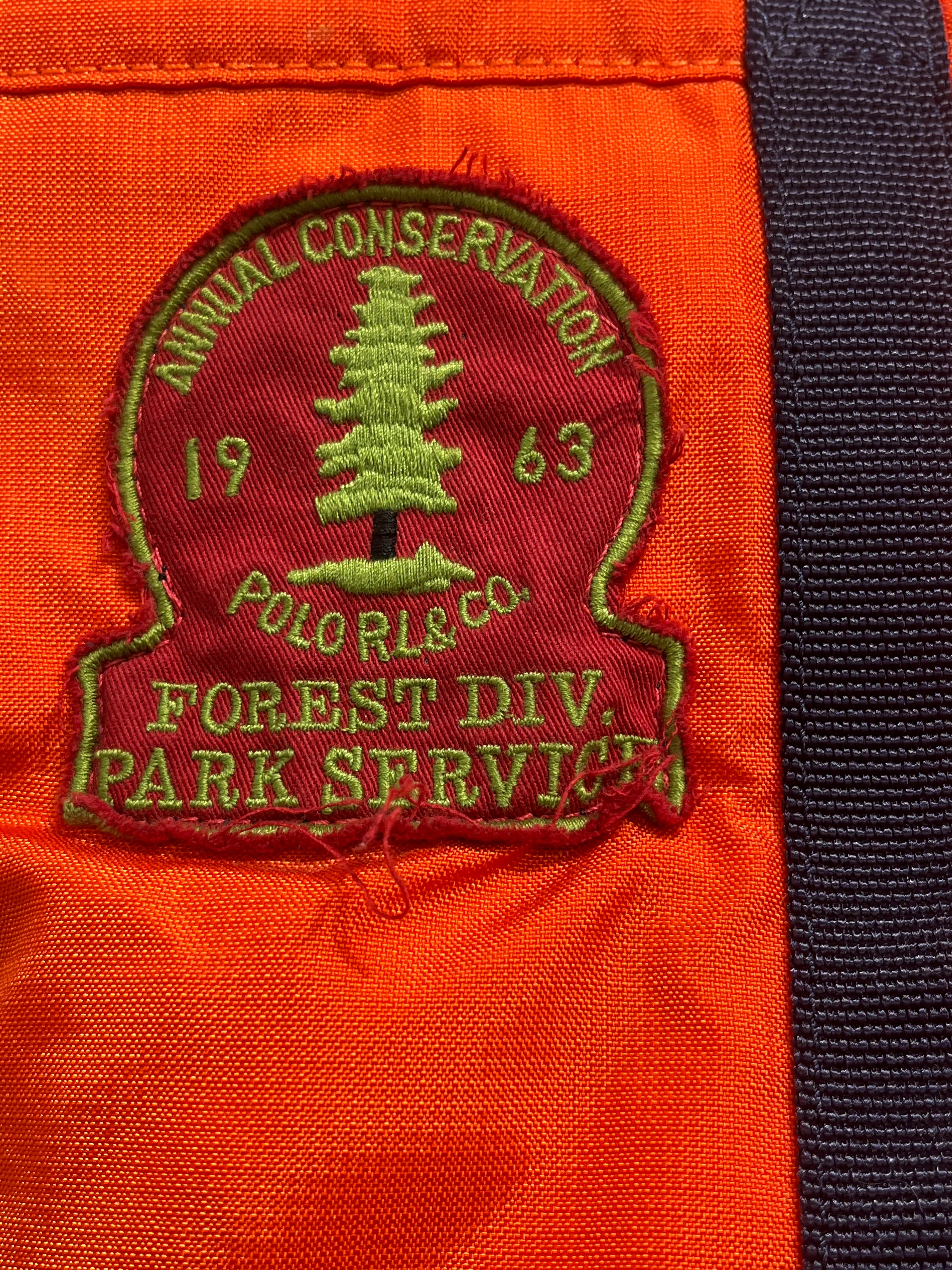 POLO RALPH LAUREN/Tote Bag/Nylon/ORN/camping patches, blue handle view 8