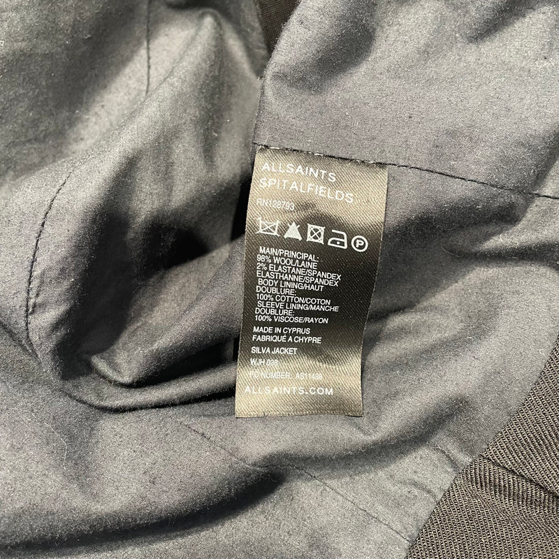 ALLSAINTS SPITALFIELDS/Tailored Jkt/10/Wool/BLK/
