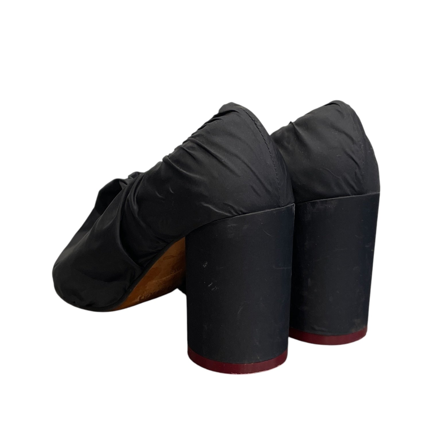 MM6/Heels/EU 39/Cotton/BLK/CLOTH COVERED view 2