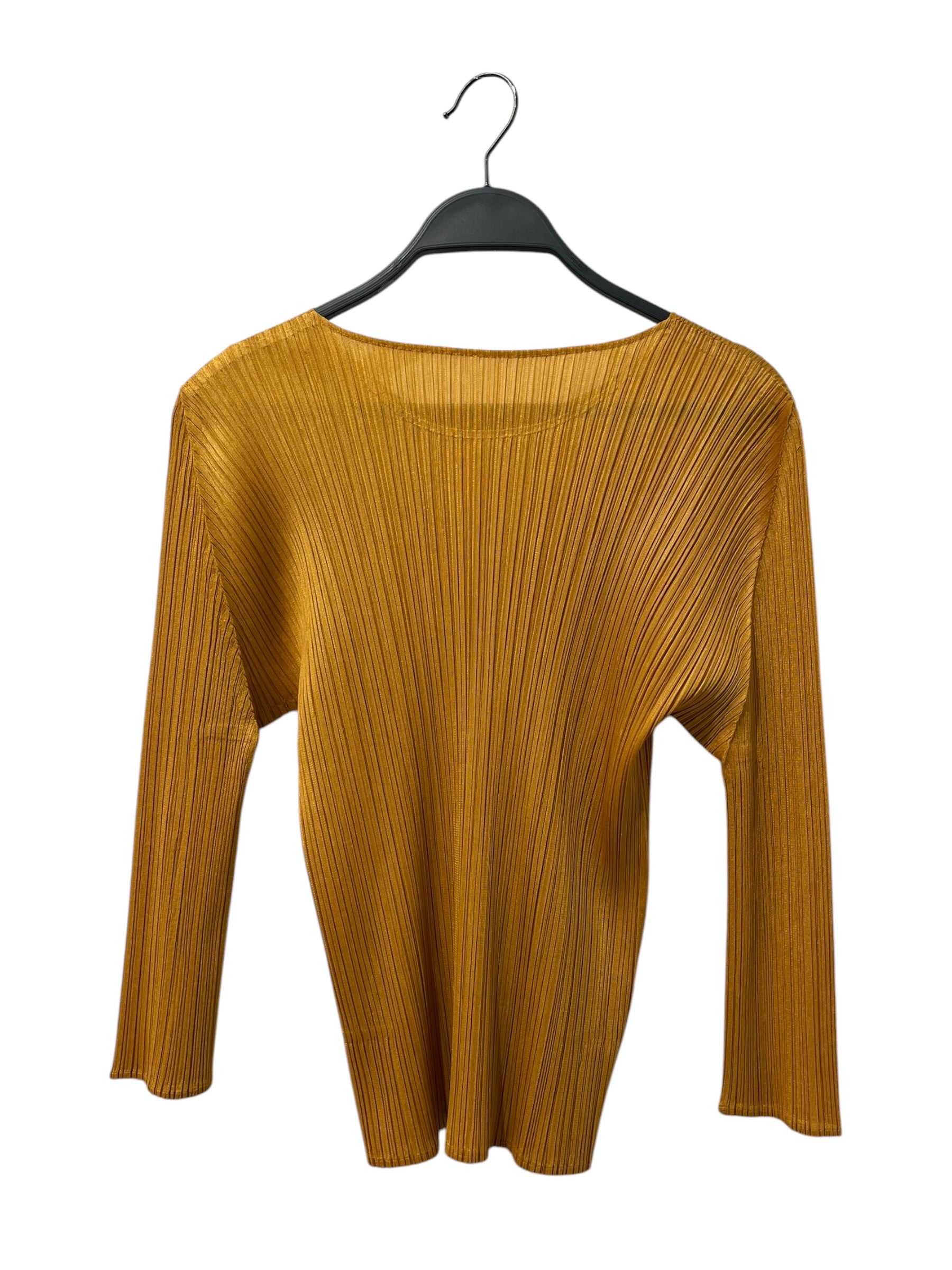 PLEATS PLEASE ISSEY MIYAKE/3|4S Blouse/Polyester/GLD/Gather/ view 2