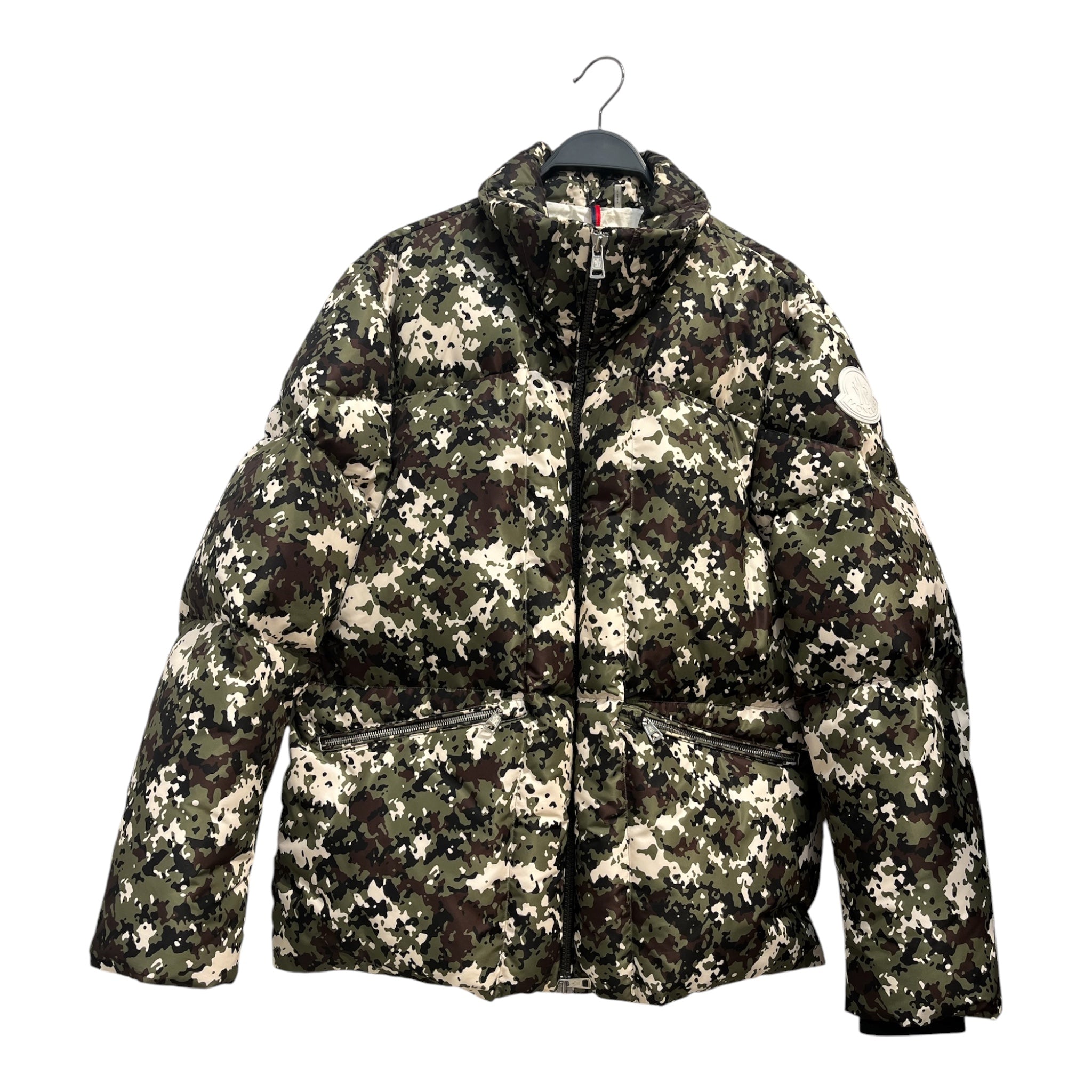 MONCLER/Puffer Jkt/L/Nylon/GRN/No Collar/Camouflage/CAMO PUFFER view 1