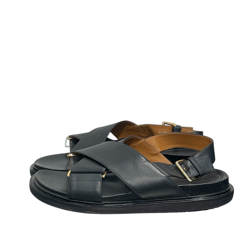 MARNI/Sandals/EU 41/Leather/BLK/