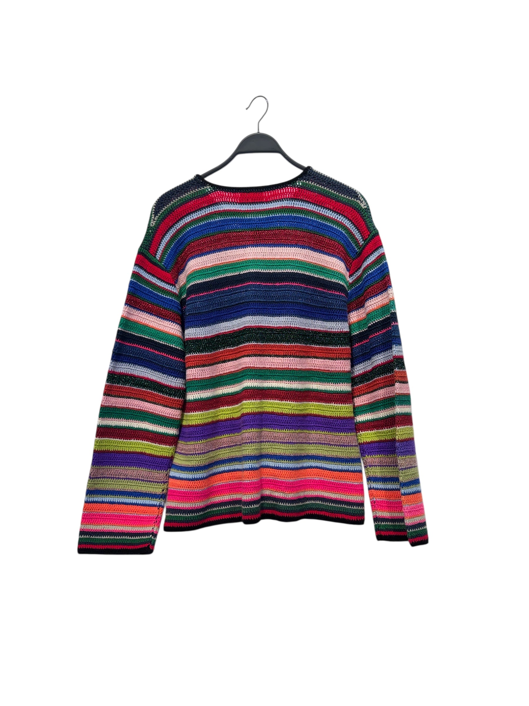 SAINT Mxxxxxx/Cardigan/XL/Stripe/MLT/knit/colorful buttons view 2
