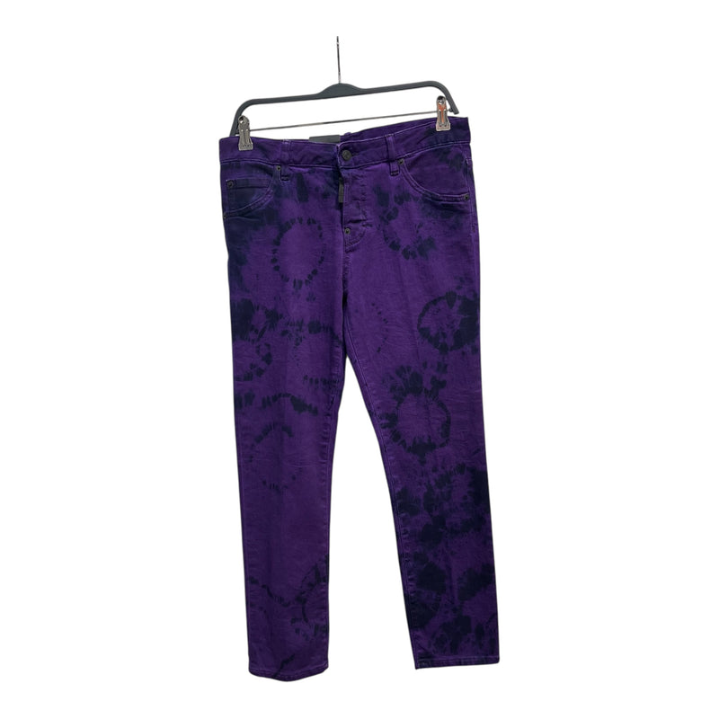 DSQUARED2/Skinny Pants/38/All Over Print/Cotton/PPL/SKINNY FIT TYE DYE PANT