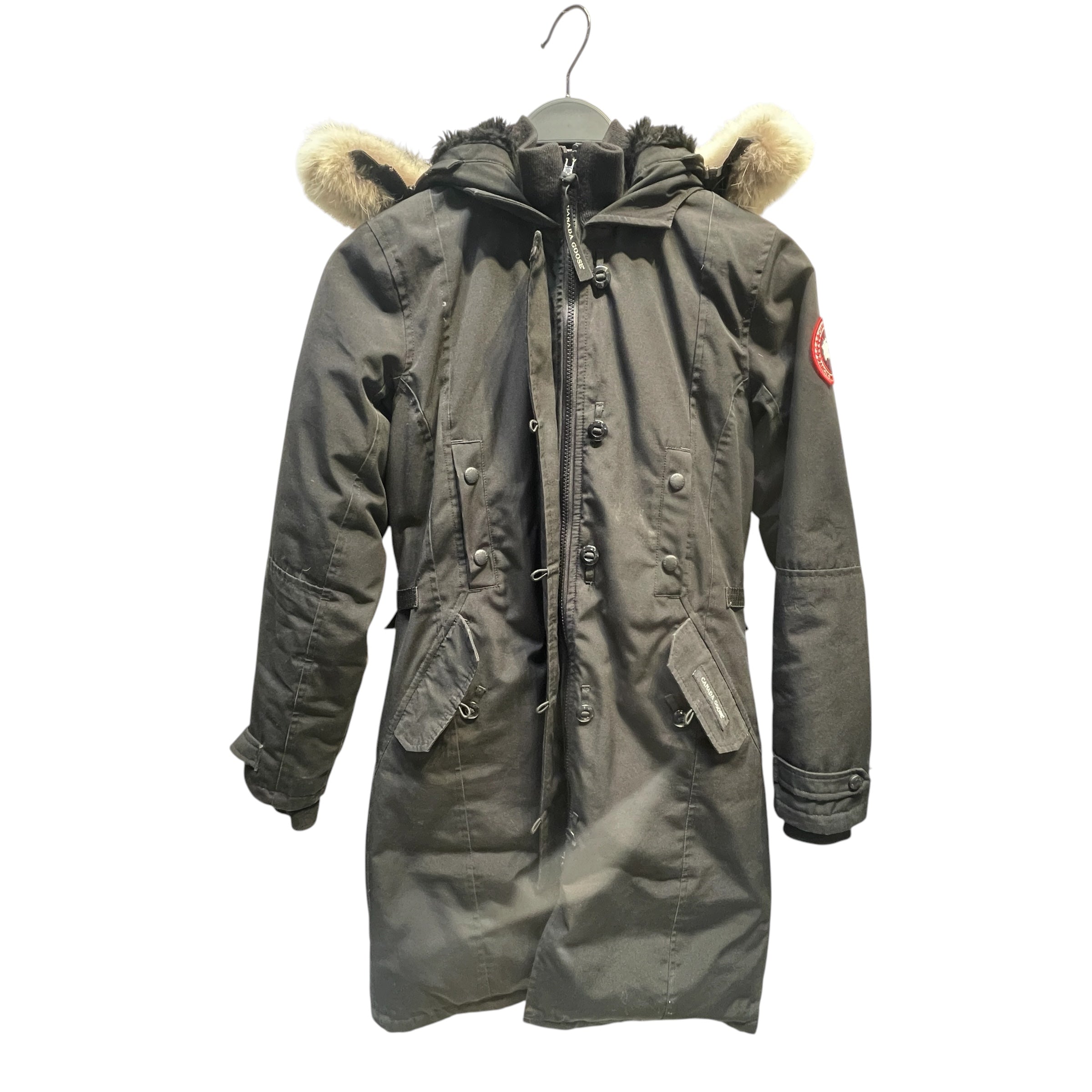 CANADA GOOSE/Puffer Jkt/XS/Nylon/BLK/FUR HOOD view 1