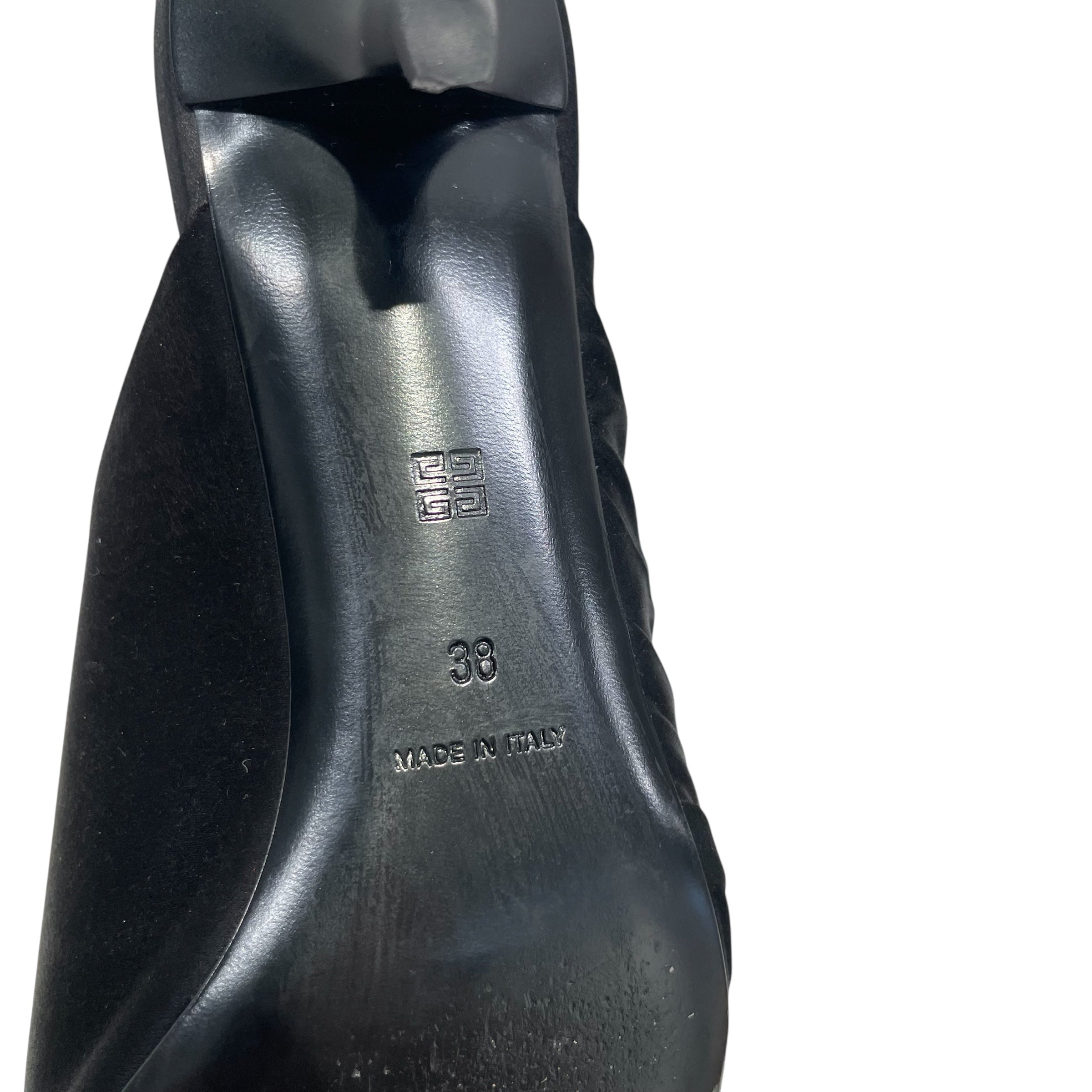GIVENCHY/Heels/EU 38/Silk/BLK/Slip-on/KITTEN HEAL/ TWIST MULE SATIN view 4