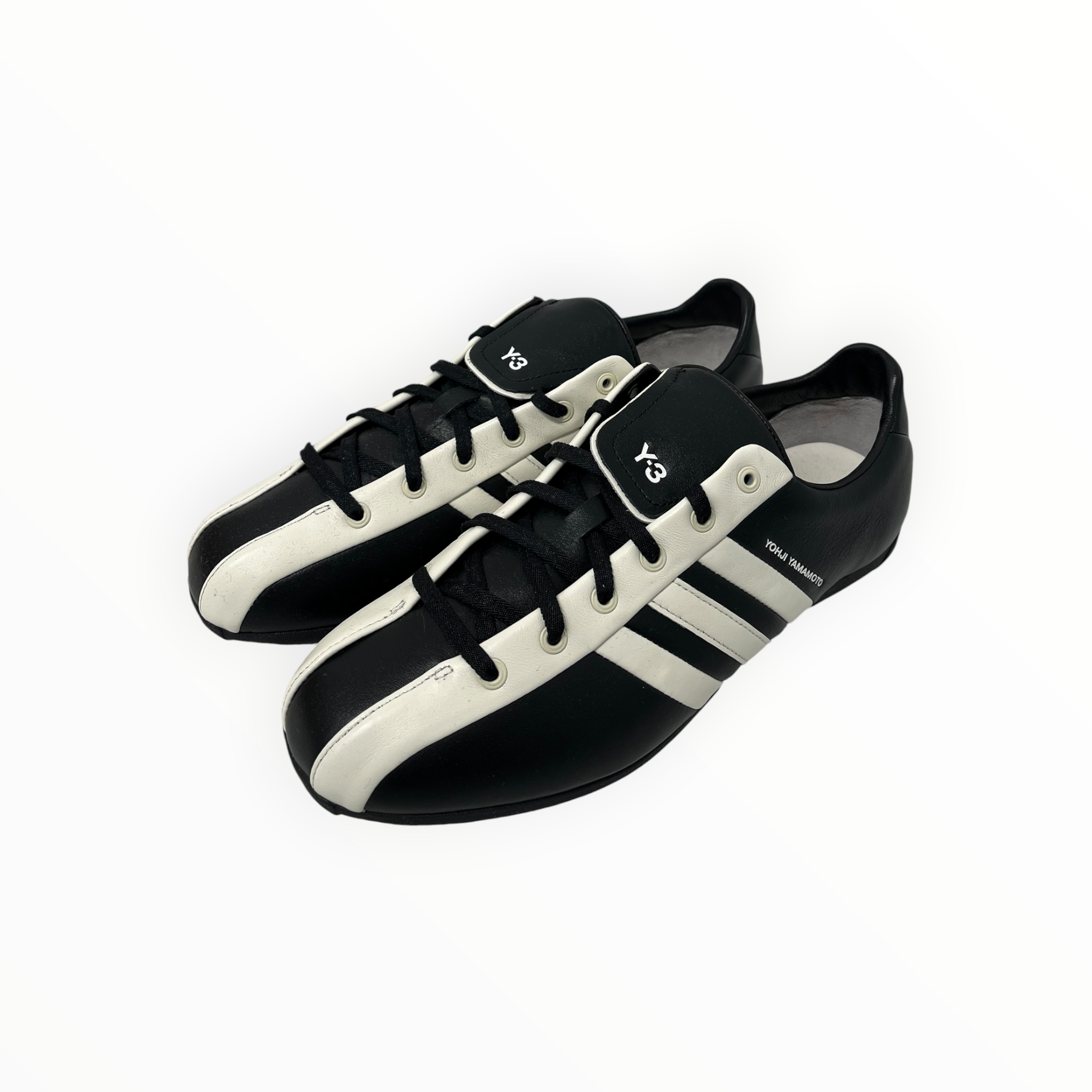 Y-3/Low-Sneakers/US 9.5/Leather/BLK/KI2671 FIELD 9.5 WHITE TRIM view 1