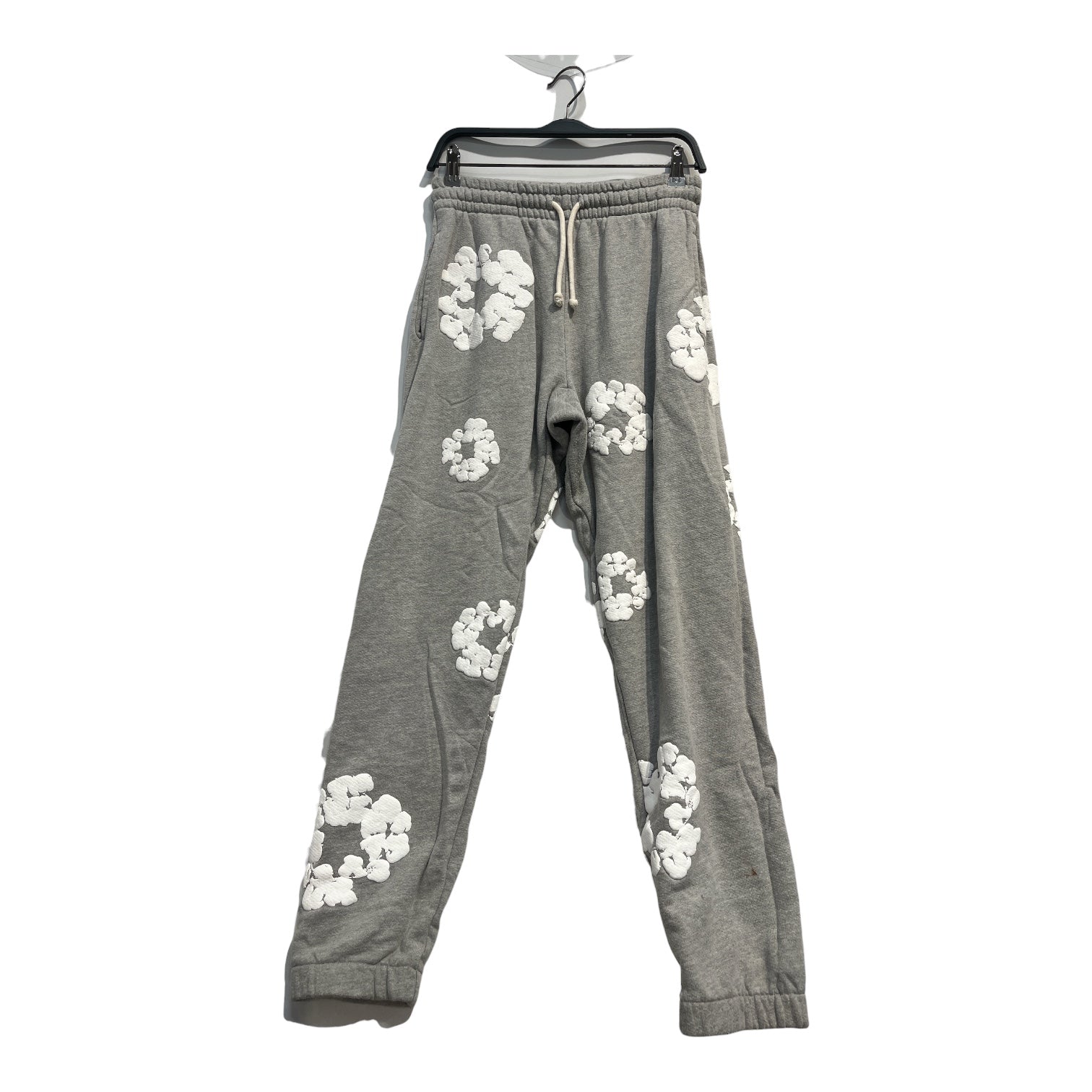 DENIM TEARS/Pants/S/Cotton/RED/Joggers/All Over Print/COTTON WREATHS view 1
