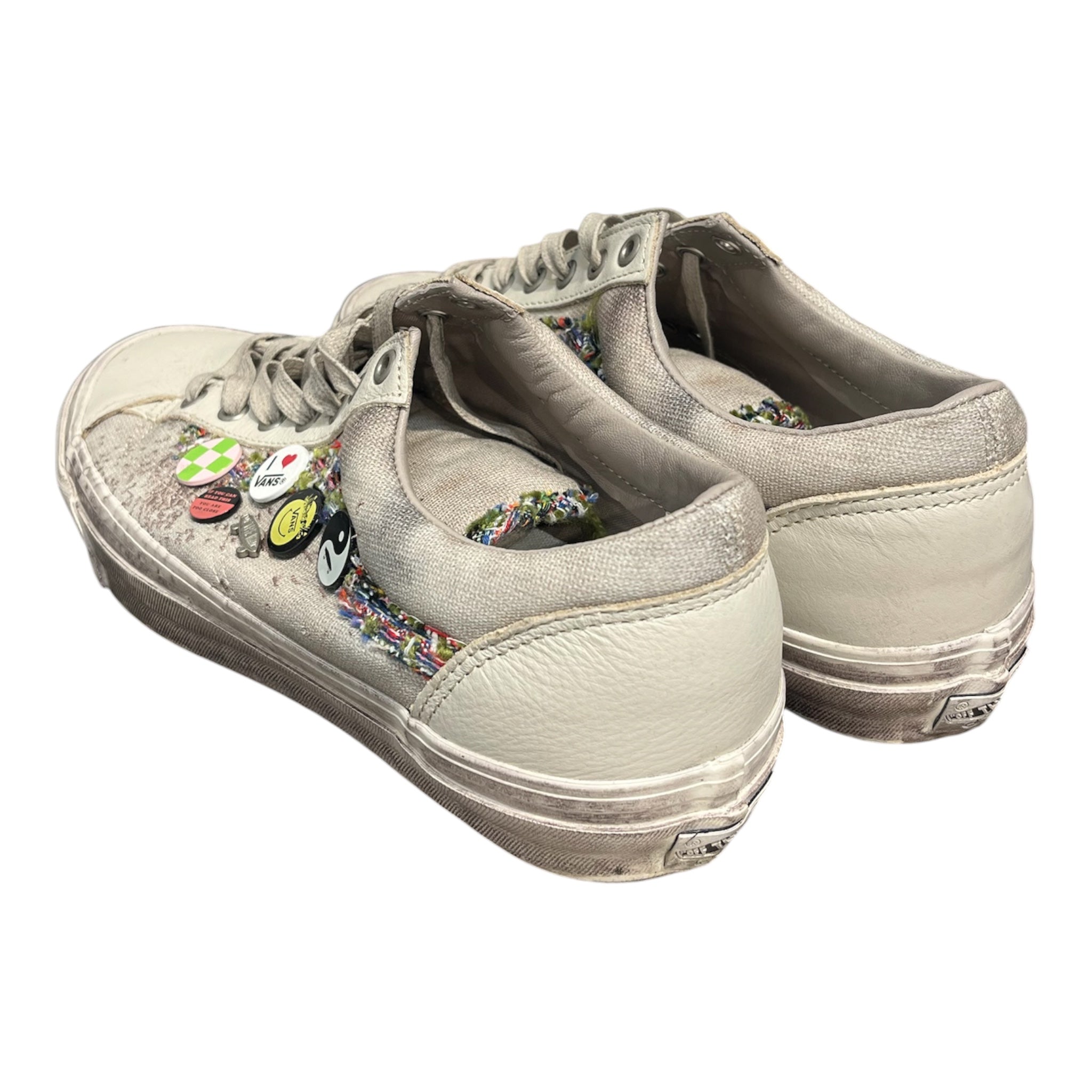VANS/Low-Sneakers/US 11.5/Cotton/WHT/made worn style souviner view 2