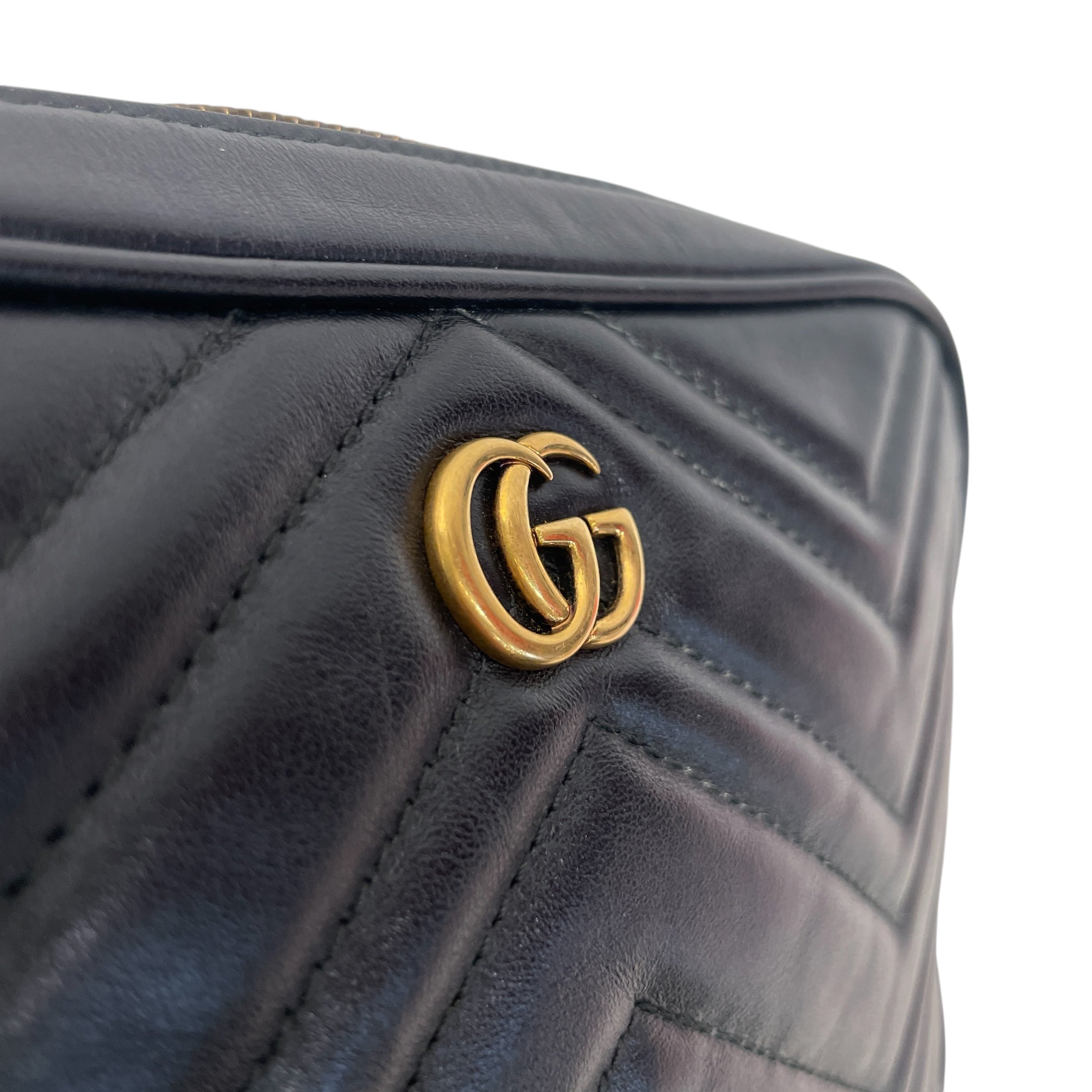 GUCCI/Bag/Leather/BLK/QUILTED MARMOT view 6