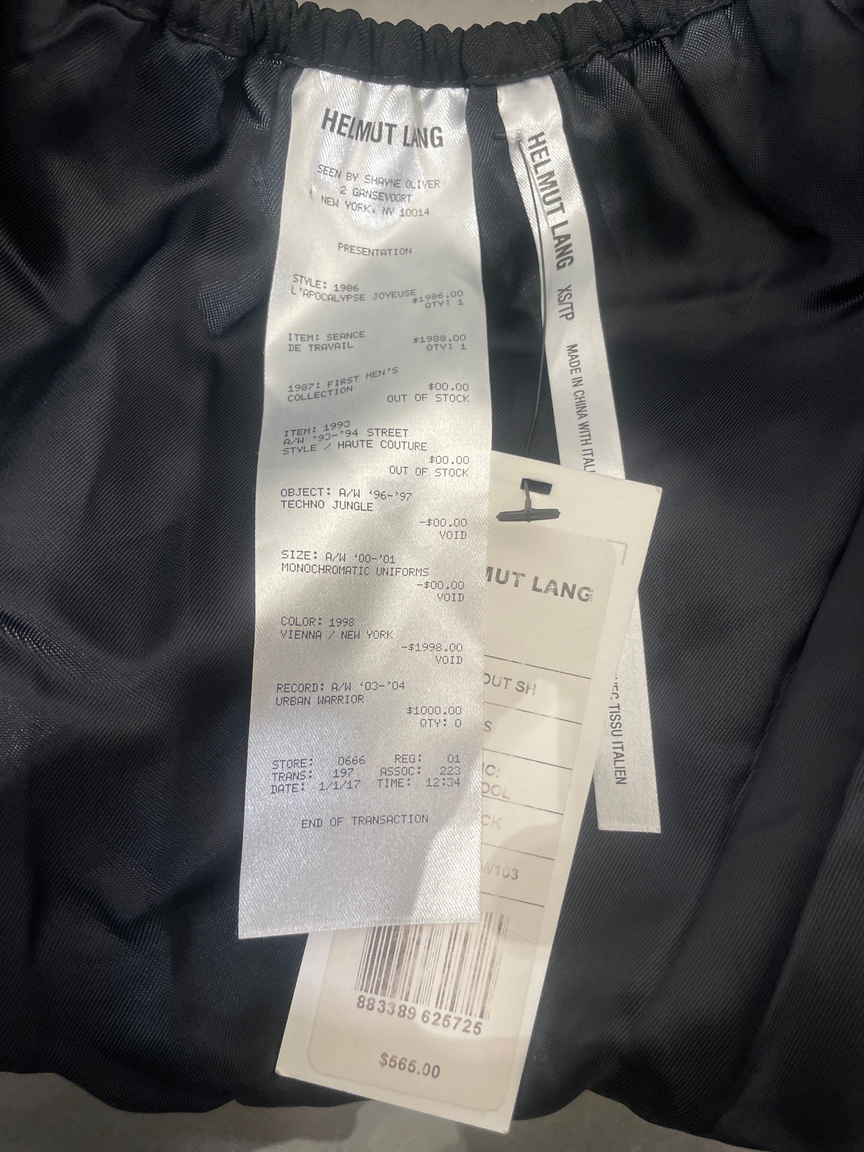 Helmut Lang/Blouson/XS/Nylon/BLK/BACKLESS SHAYNE OLIVER view 3