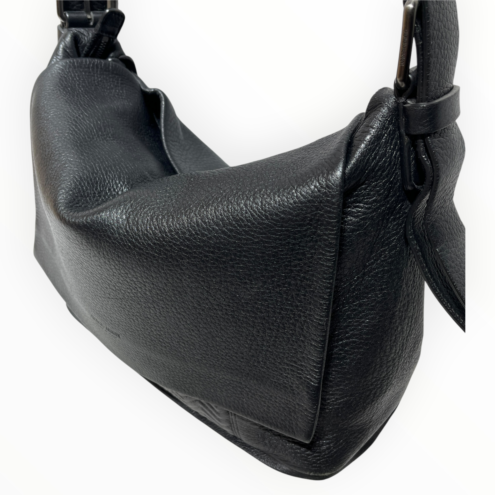 GIORGIO ARMANI/Cross Body Bag/Leather/BLK/messenger bag view 6