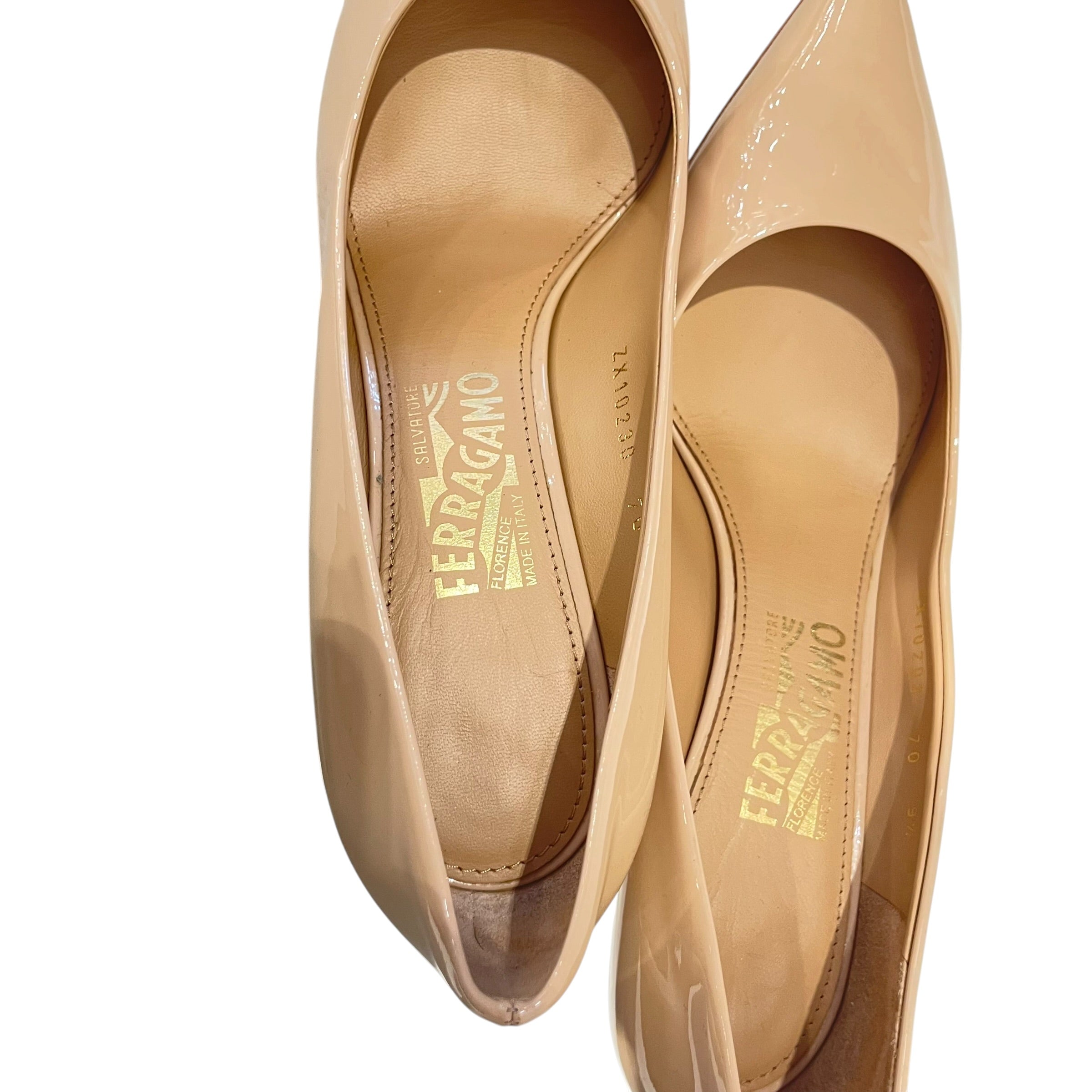 Salvatore Ferragamo/Heels/US 9.5/Leather/BEG/ view 3