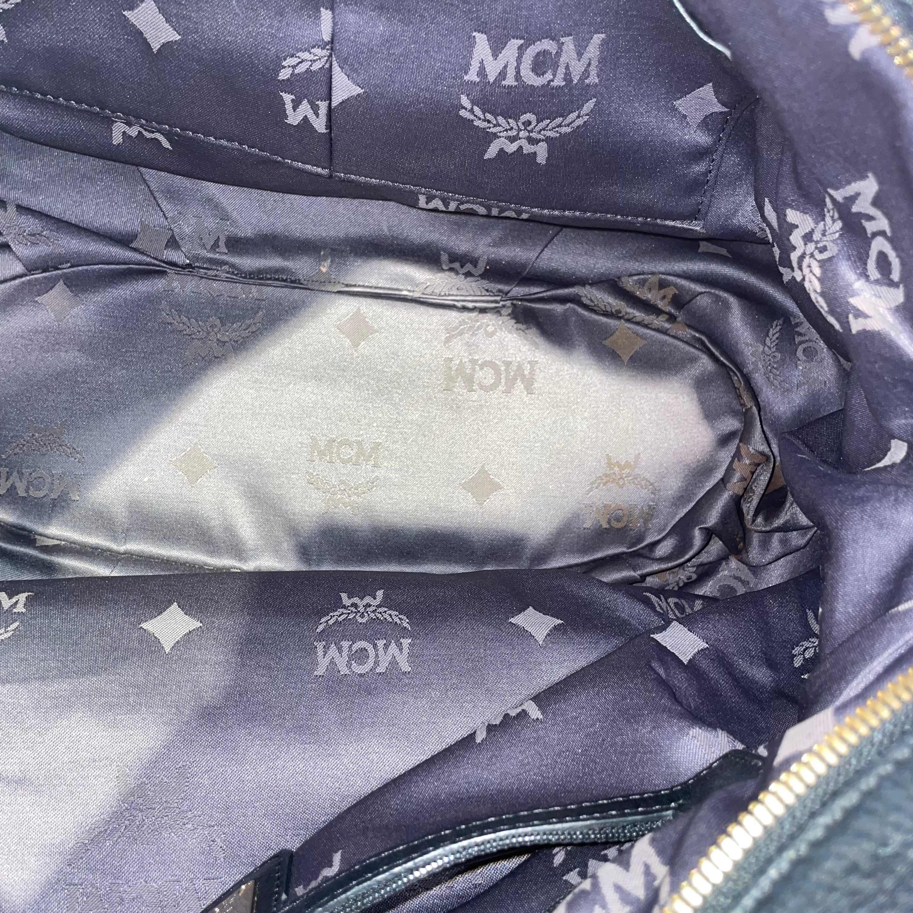 MCM/Hand Bag/All Over Print/Leather/BLK/ view 5