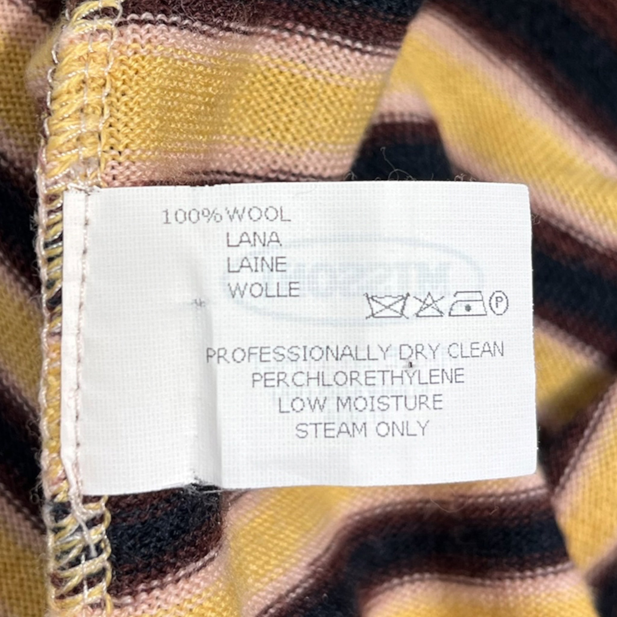 MISSONI/SS Cut & Sew/Wool/MLT/ SS SHIRT YELLOW BROWN PATTERN view 5