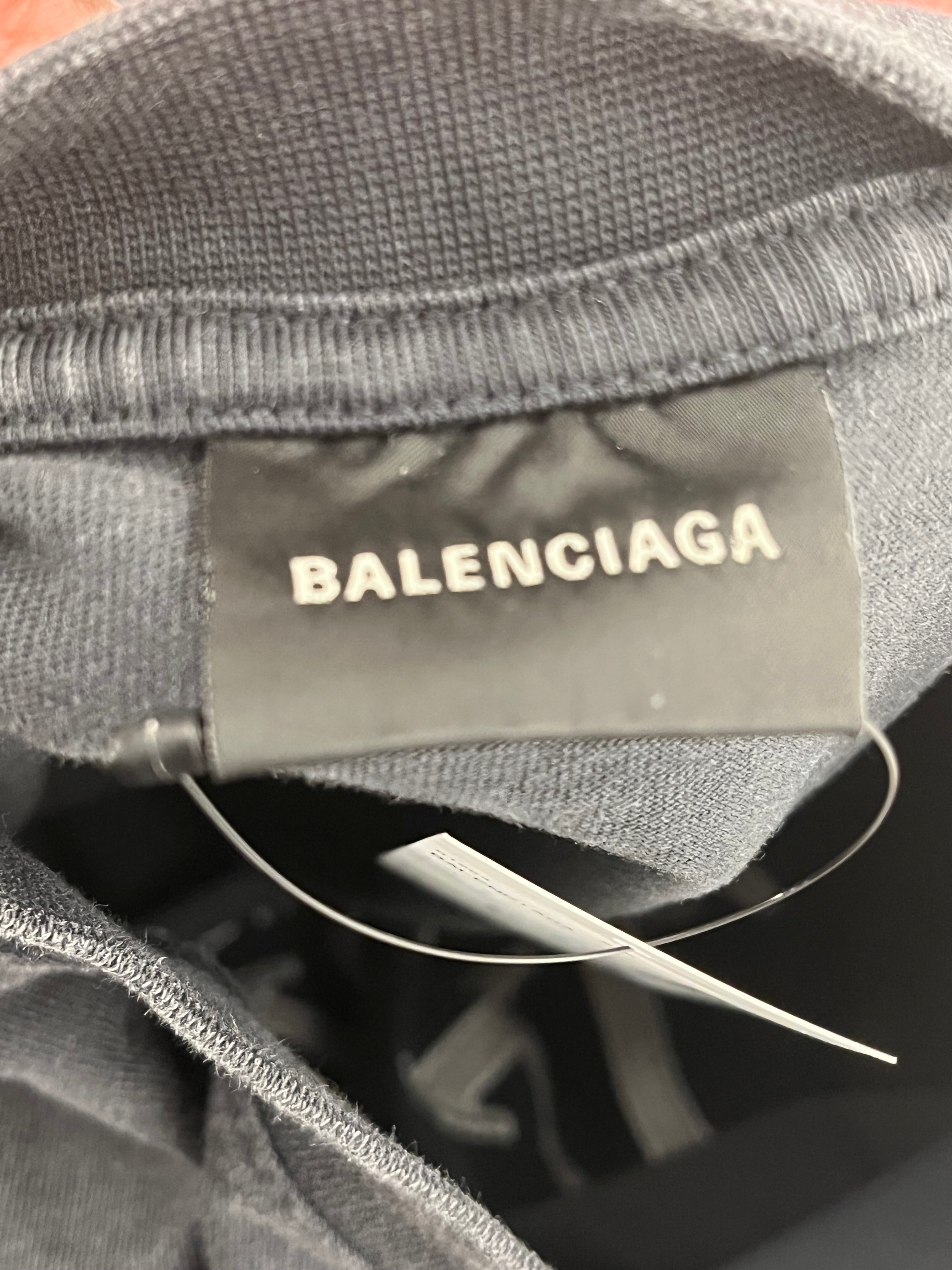 BALENCIAGA/T-Shirt/M/Cotton/BLK/Graphic/XXXL LOGO EMBROIDERED view 5