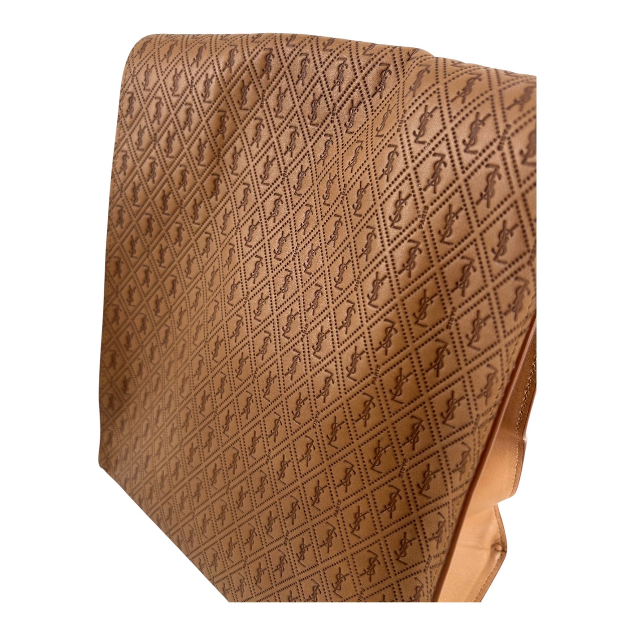 SAINT LAURENT/Clutch Bag/Monogram/Leather/BEG/MONOGRAM LUNCH SACK view 7