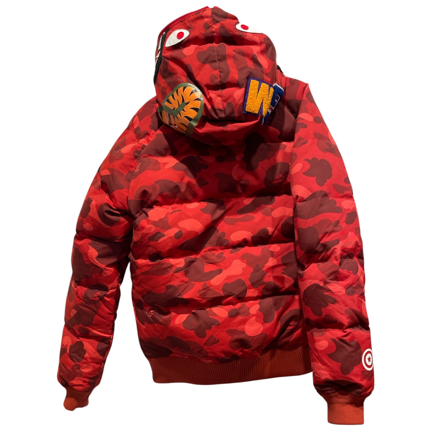 A BATHING APE/Puffer Jkt/L/RED/Camouflage/ view 2