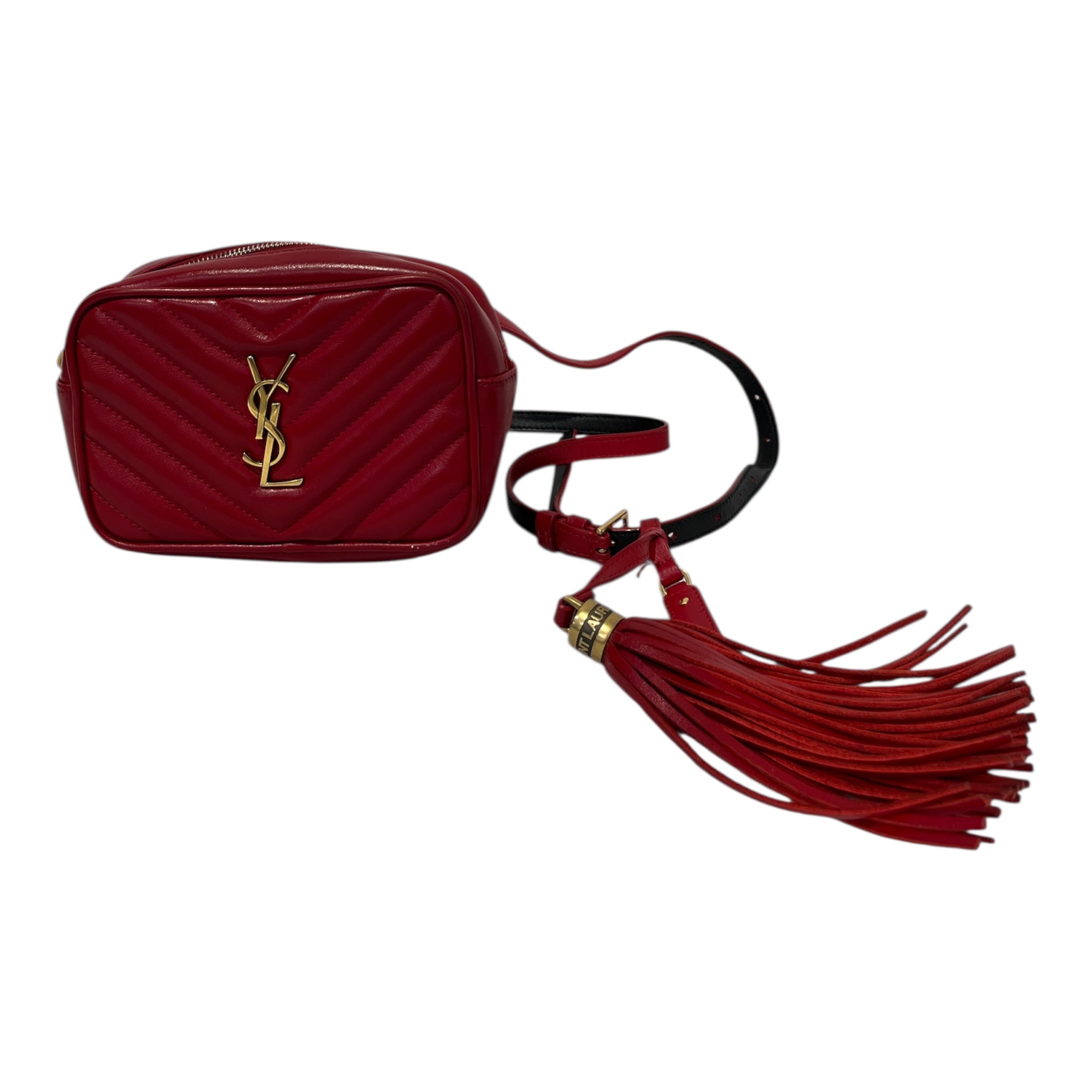 YVES SAINT LAURENT/Cross Body Bag/Leather/RED/GLT5348170619 lou camera view 3