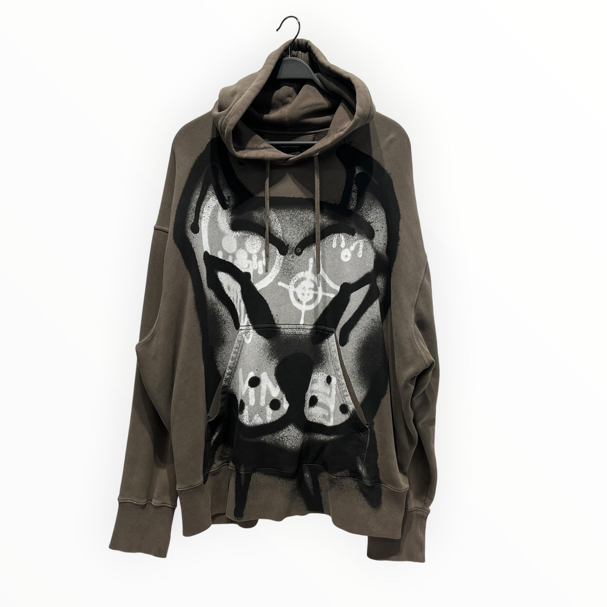 GIVENCHY/Hoodie/XXL/Graphic/Cotton/GRY/Oversize/Chito Graffiti-Print Hoodie view 1