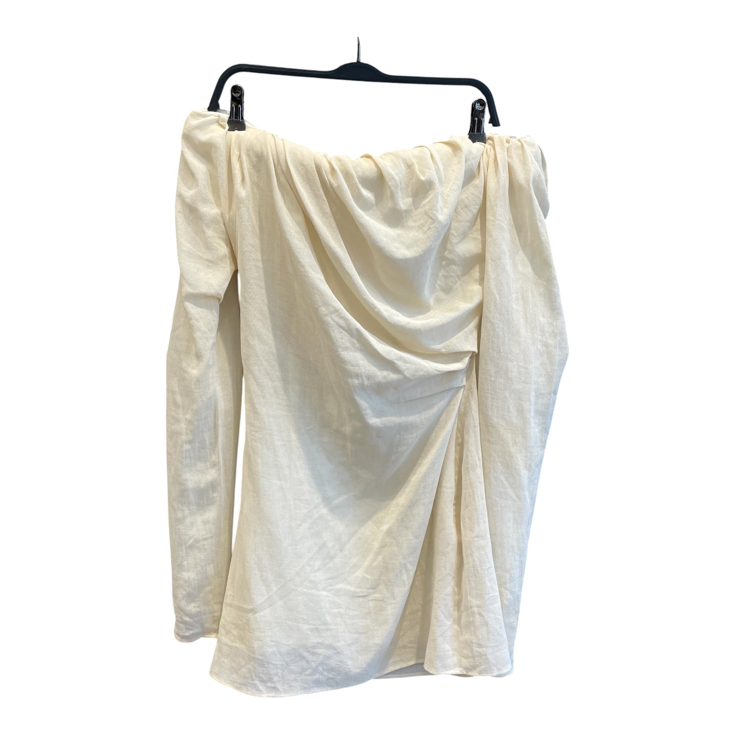 JACQUEMUS/LS Dress/S/Cotton/CRM/OFF THE SHOULDER/ PADDED view 1