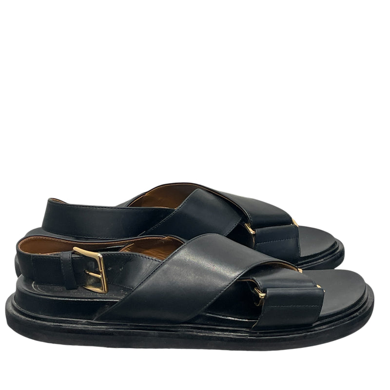MARNI/Sandals/EU 41/Leather/BLK/