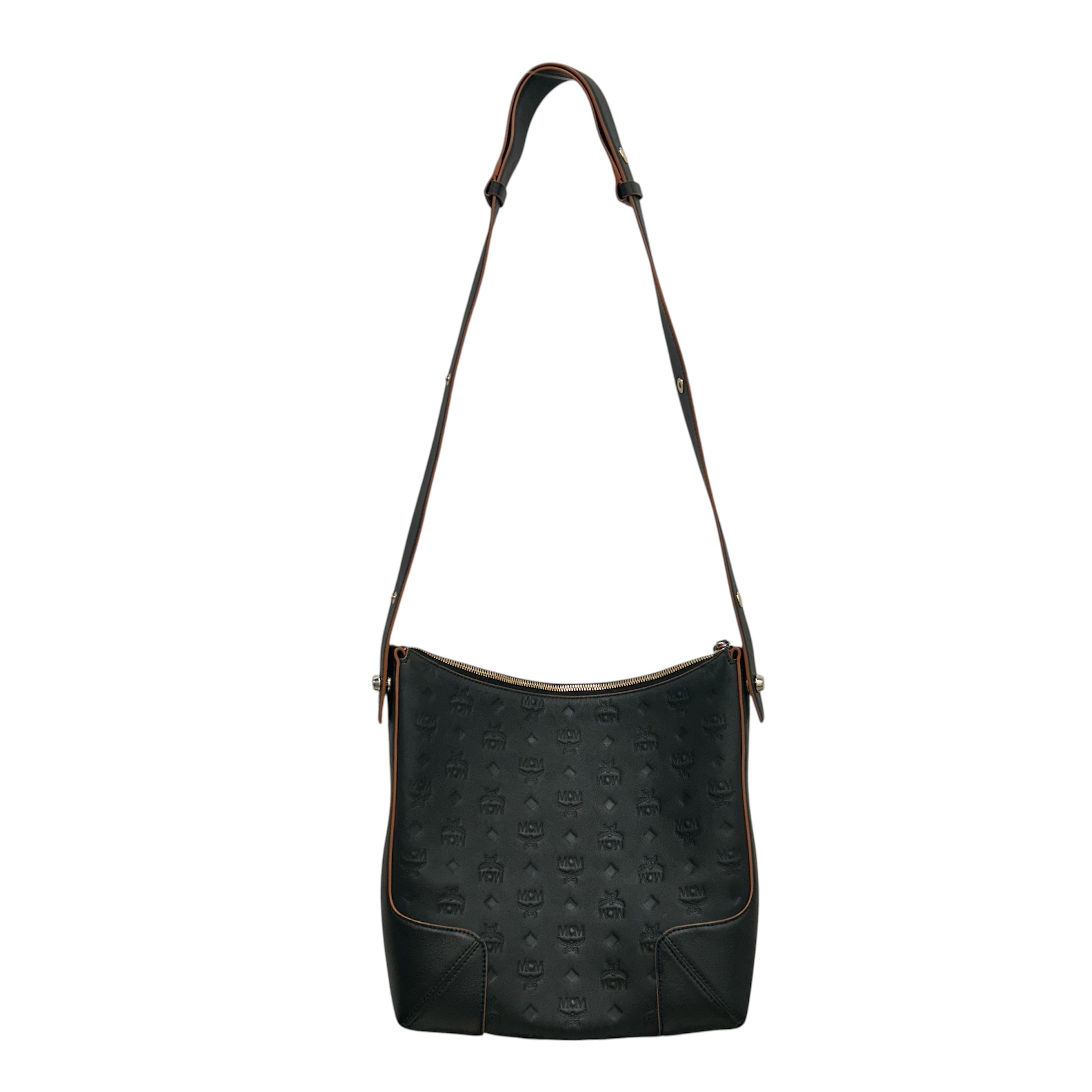 MCM/Bag/Monogram/Leather/BLK/Klara hobo Bag view 2
