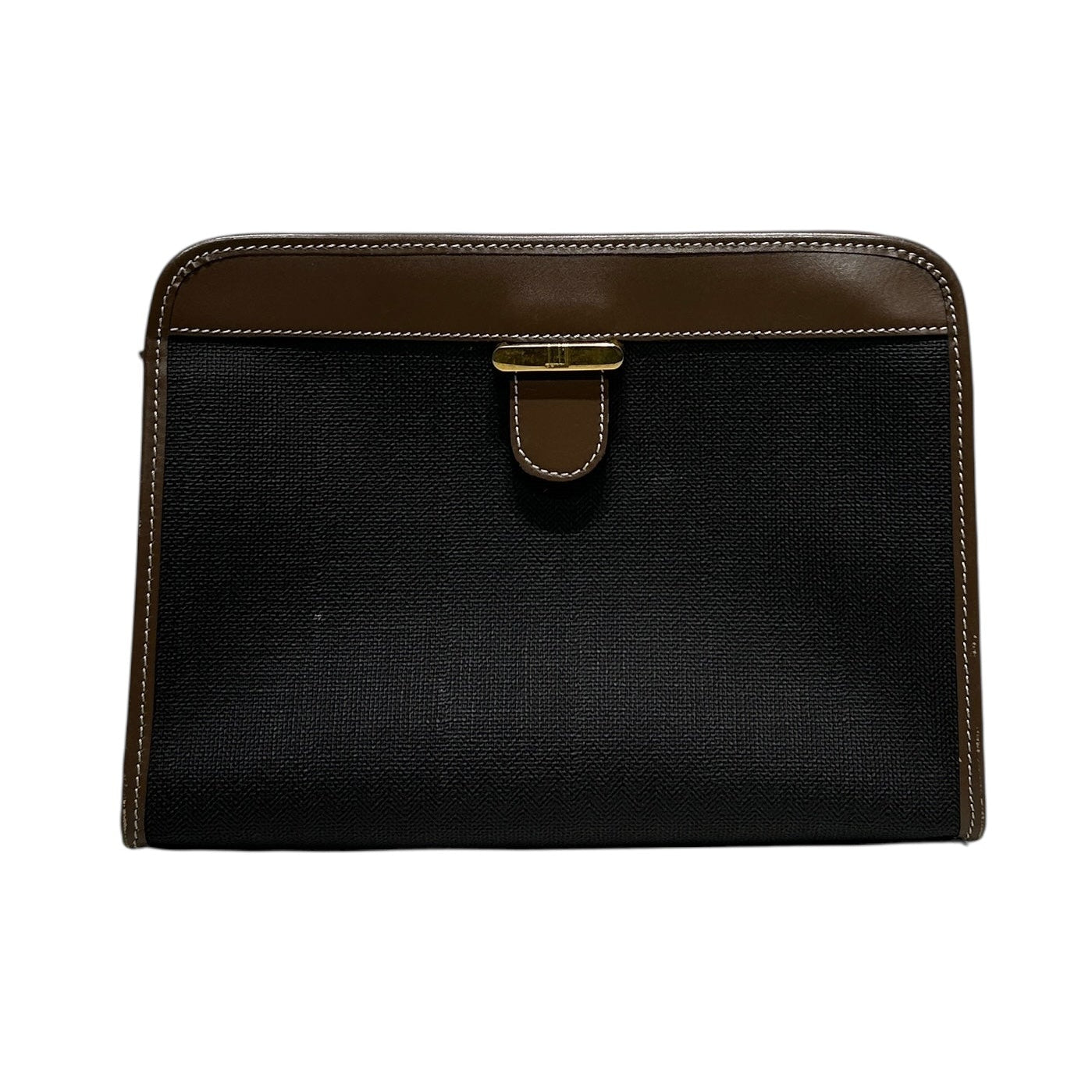 dunhill/Pouch/BRW/GLD HARDWARE/. ZIP UP view 1