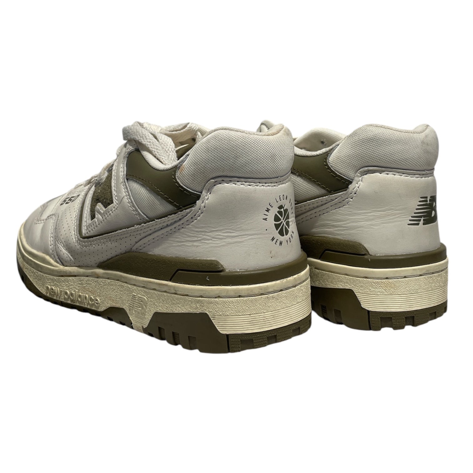 NEW BALANCE/AIME LEON DORE/Low-Sneakers/US 6.5/Leather/WHT/AIME LEON DORE  X NEW BALANCE view 2