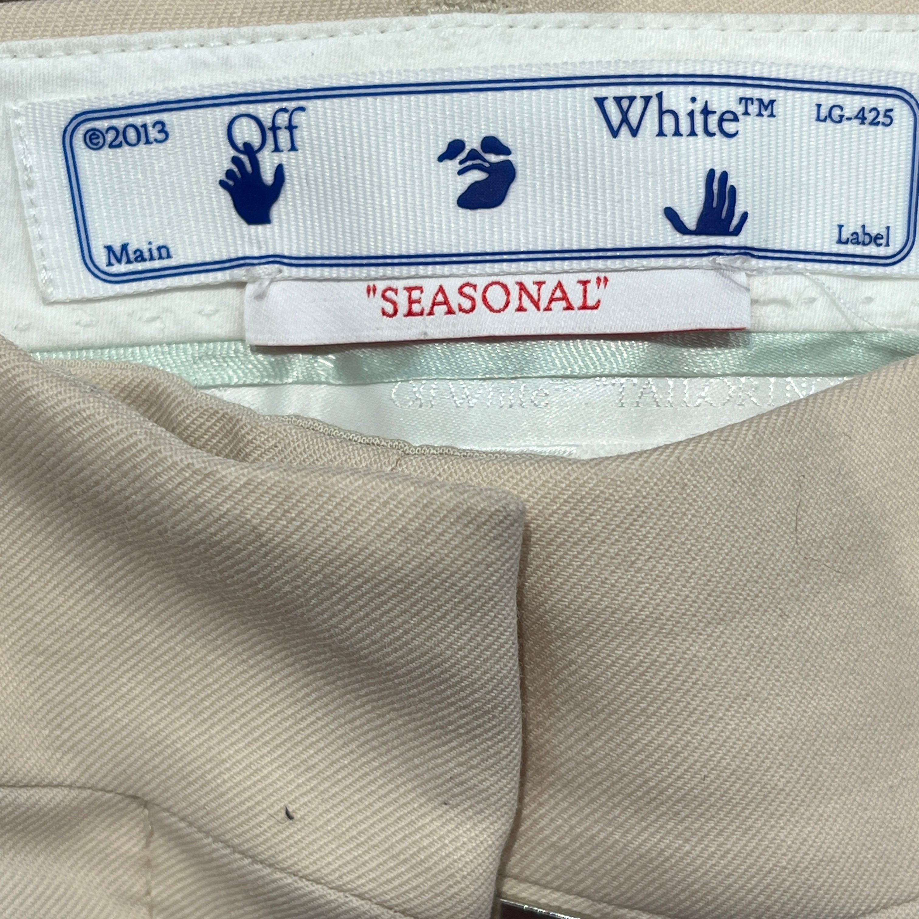 OFF-WHITE/Cargo Pants/S/M/Cotton/WHT/Low-rise/OFF-WHT TOYBOX BAGGY CARGO view 3