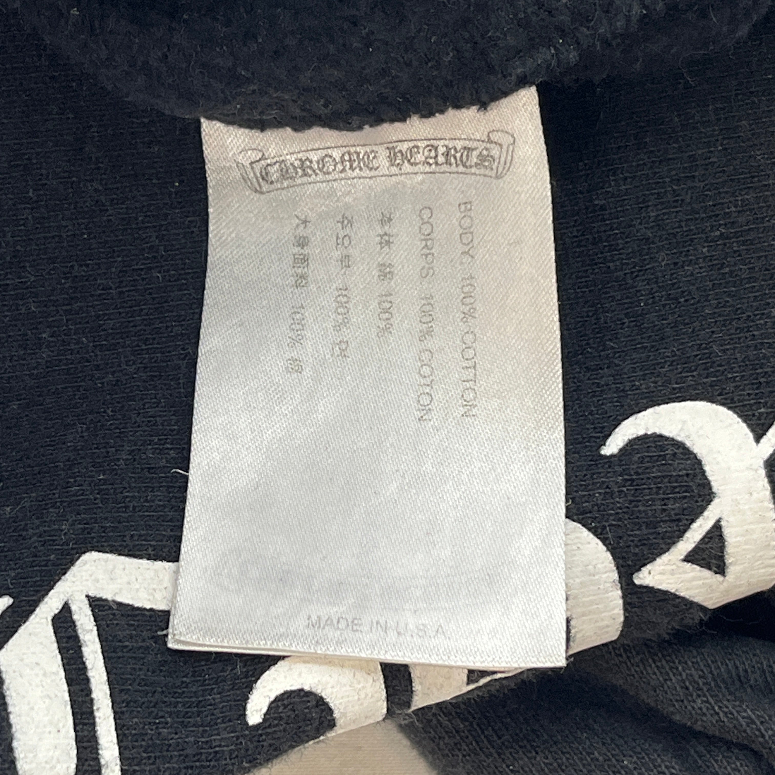 CHROME HEARTS/Pants/M/Cotton/BLK/F*** YOU BACK PRINT view 3