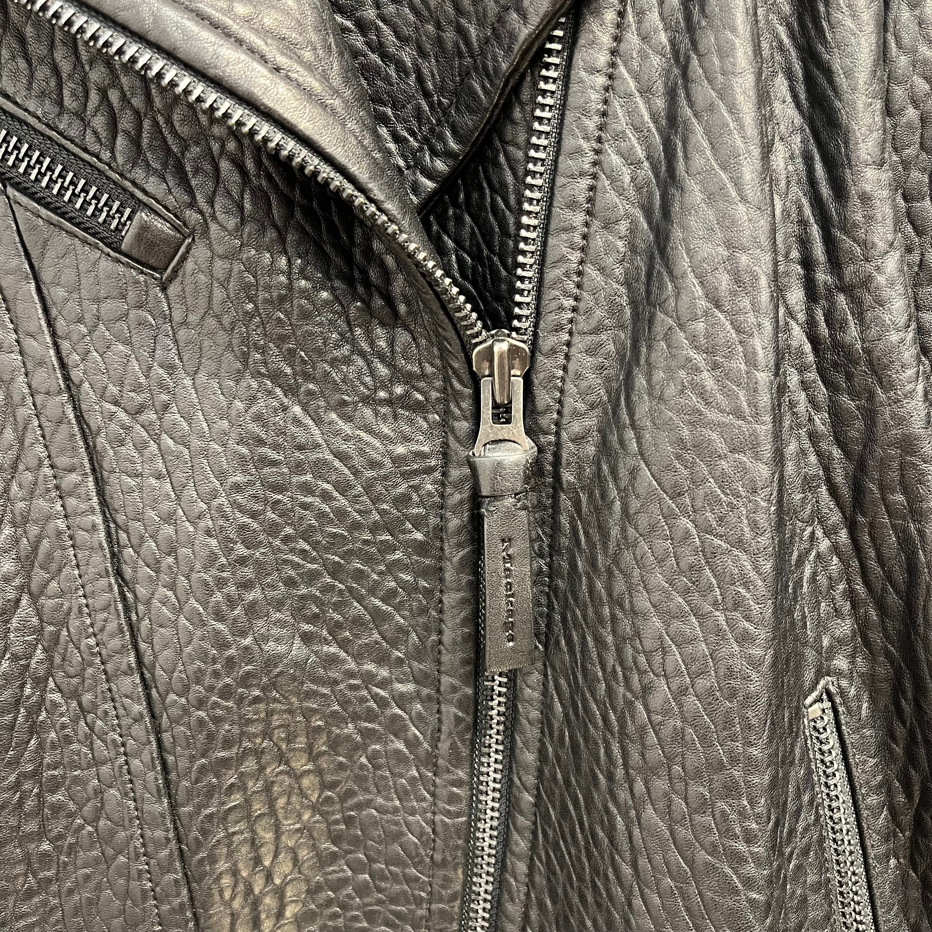 MACKAGE/ARITZIA/Leather Jkt/L/Lambskin/BLK/MOTO W PUFFER LINING AND BELT view 6