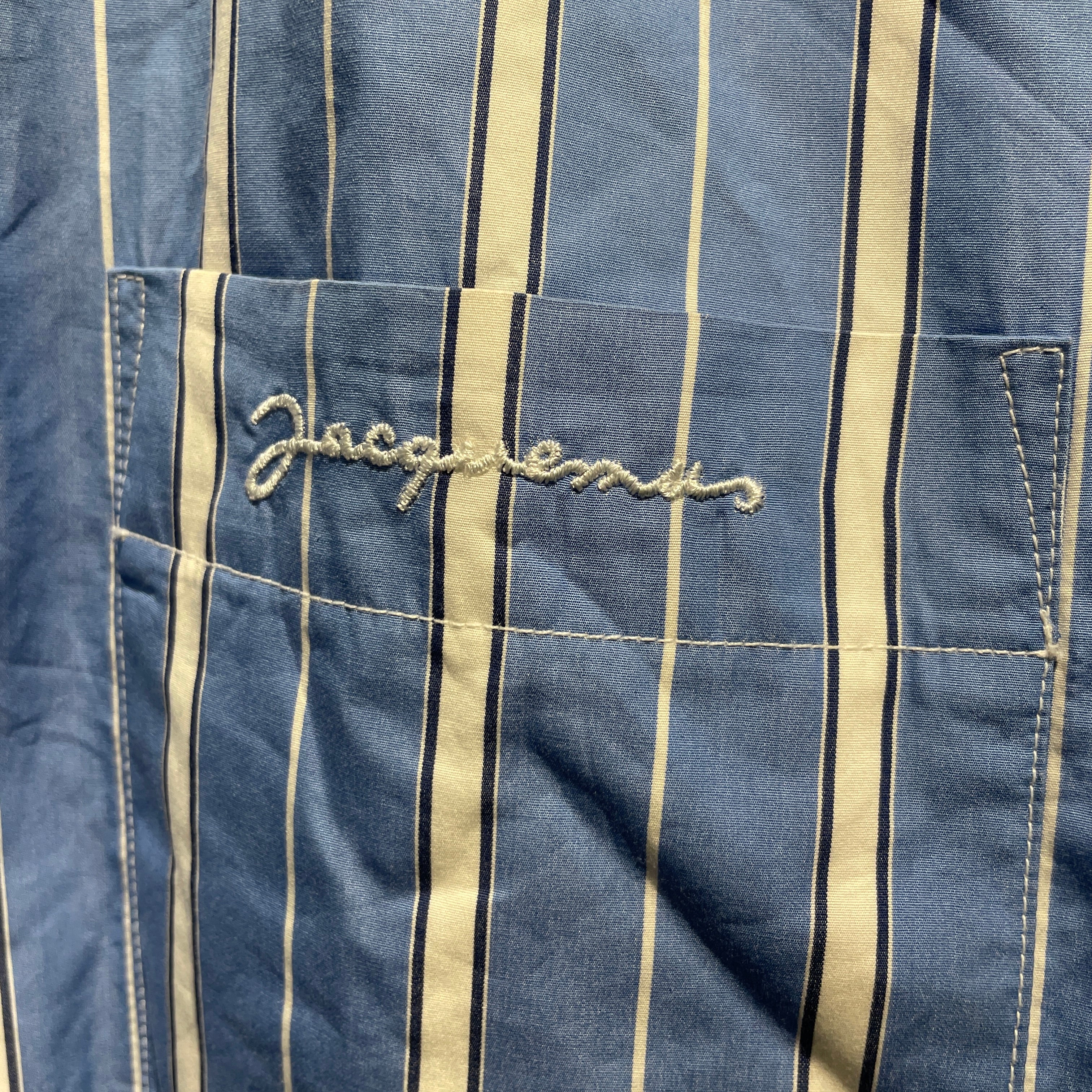 JACQUEMUS/LS Shirt/48/Cotton/BLU/Stripe/LA CHEMISE SHIRT JACKET view 4