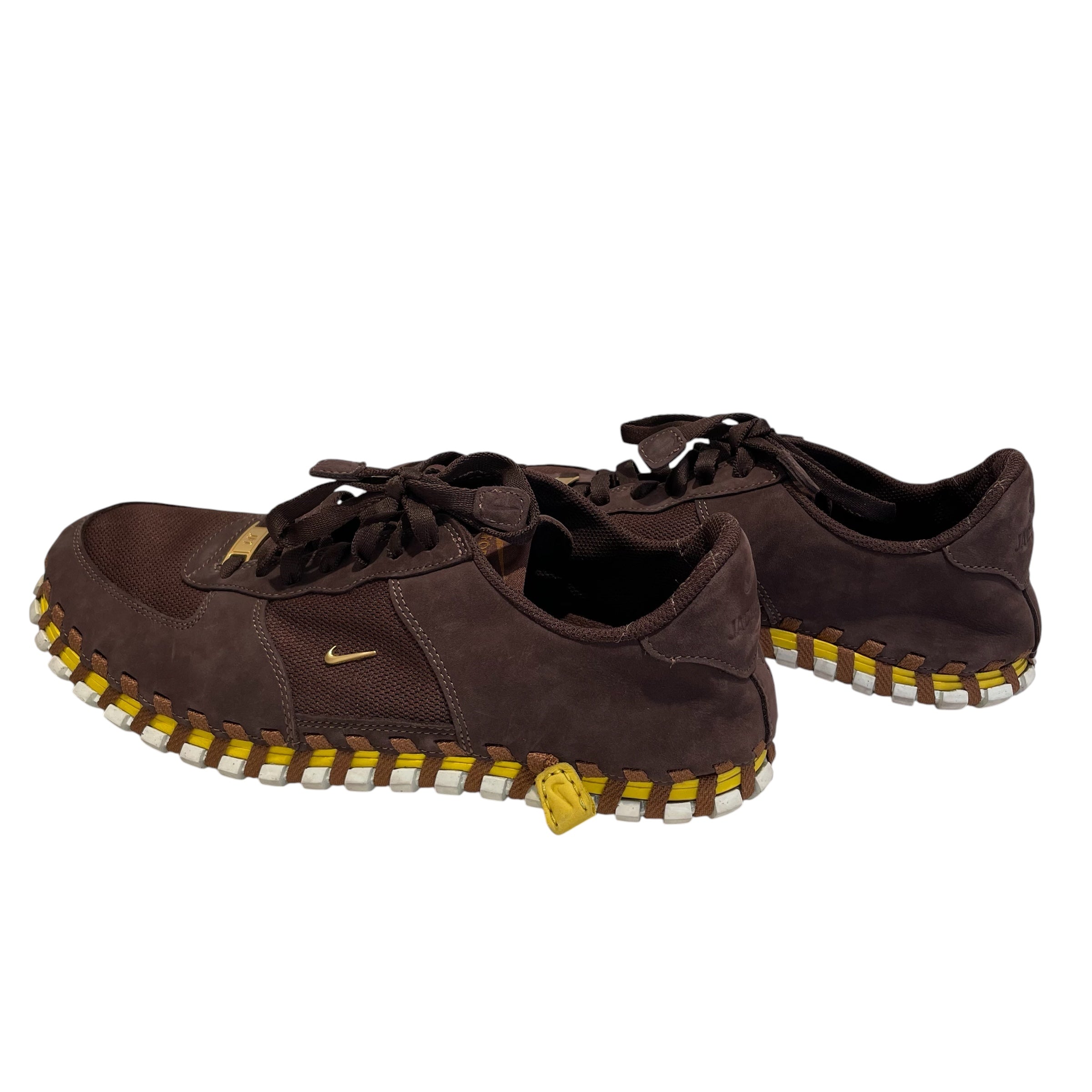 JACQUEMUS/Low-Sneakers/US 11.5/Cotton/BRW/NIKEXJACQ/YEL/GLD view 2
