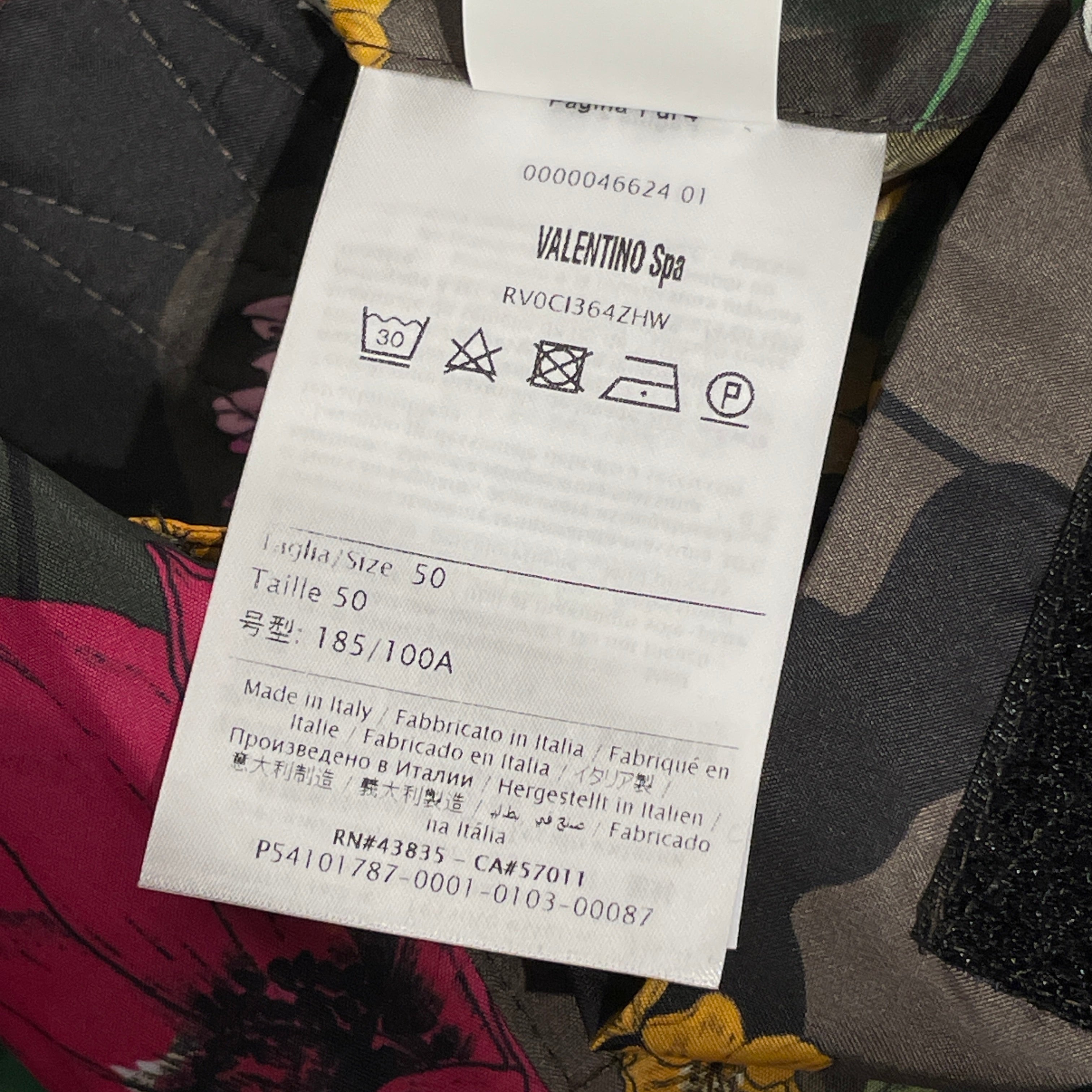 VALENTINO/Windbreaker/50/Nylon/GRN/FLORAL ON CAMO view 3