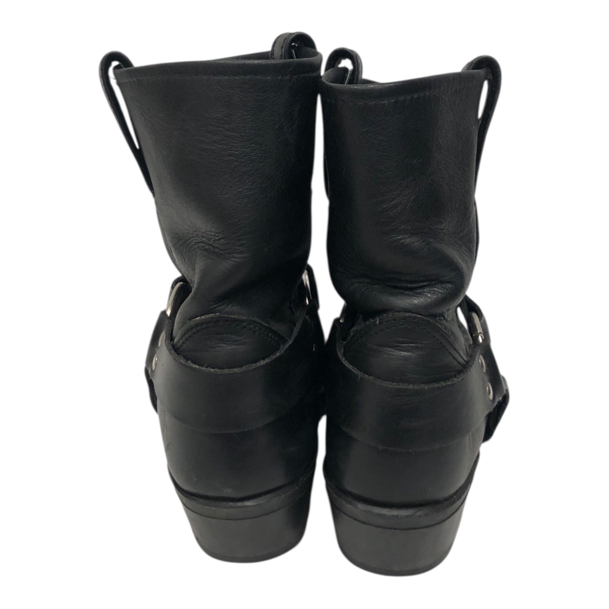FRYE/Ankle Boots/Leather/BLK/ankle harness boot view 4
