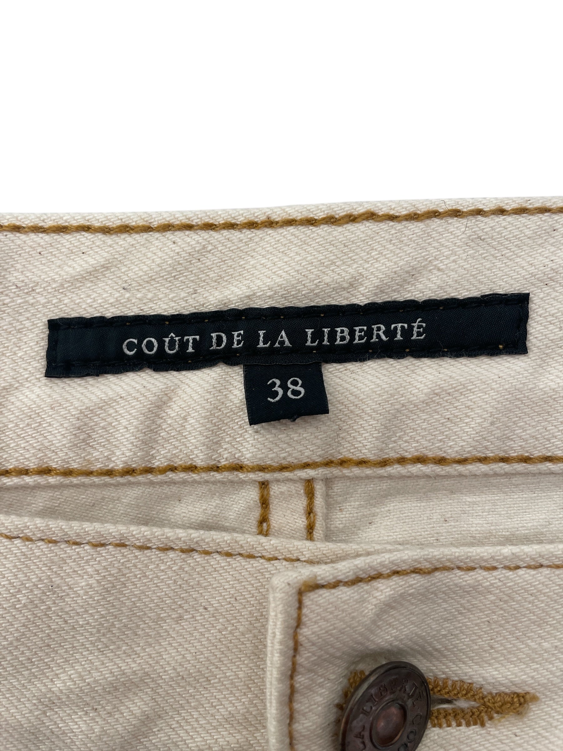 COUT DE LA LIBERTE/Pants/38/Cotton/WHT/All Over Print/ view 3
