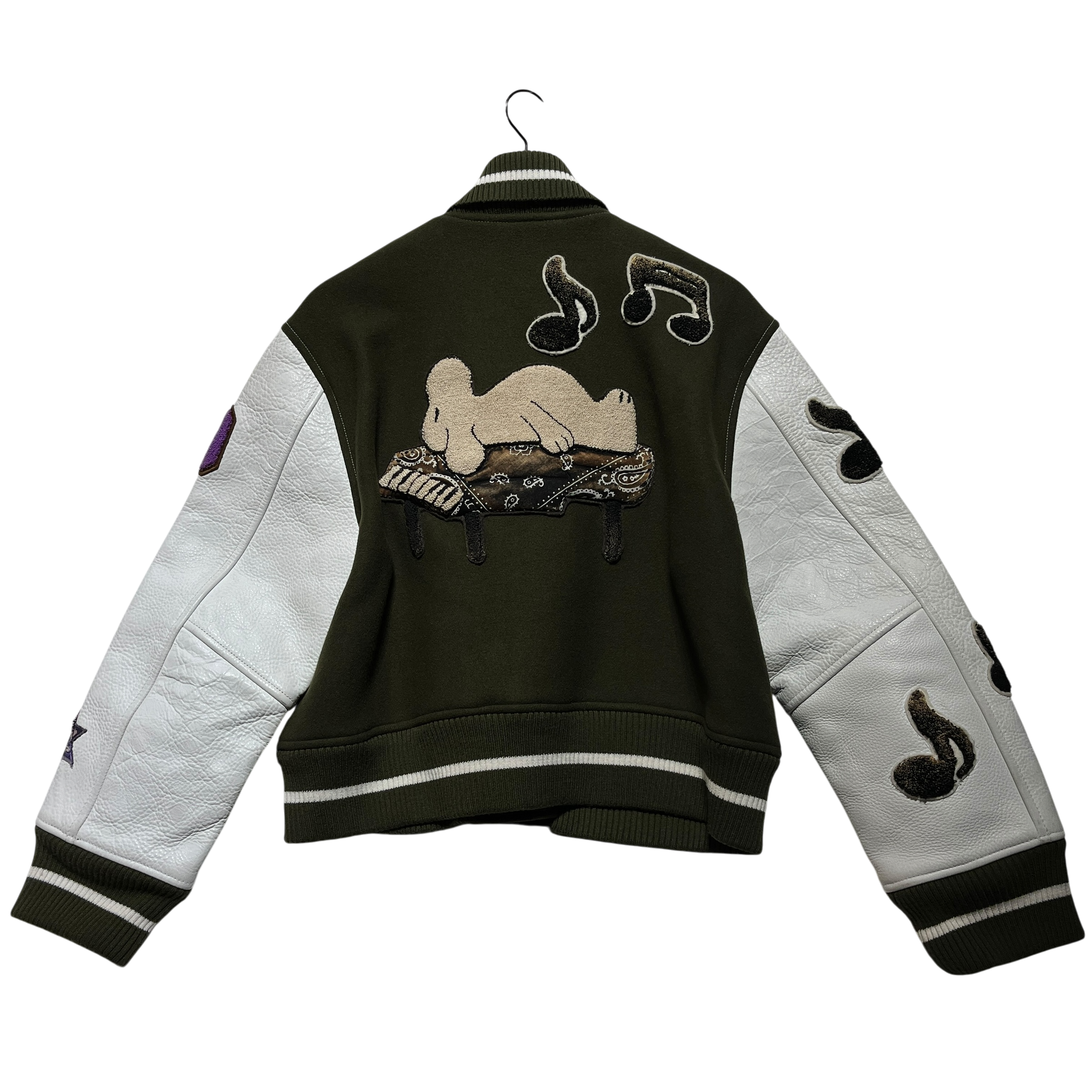 VUJA DE/Jacket/1/Wool/GRN/Graphic/PROLETAREART VARSITY view 2