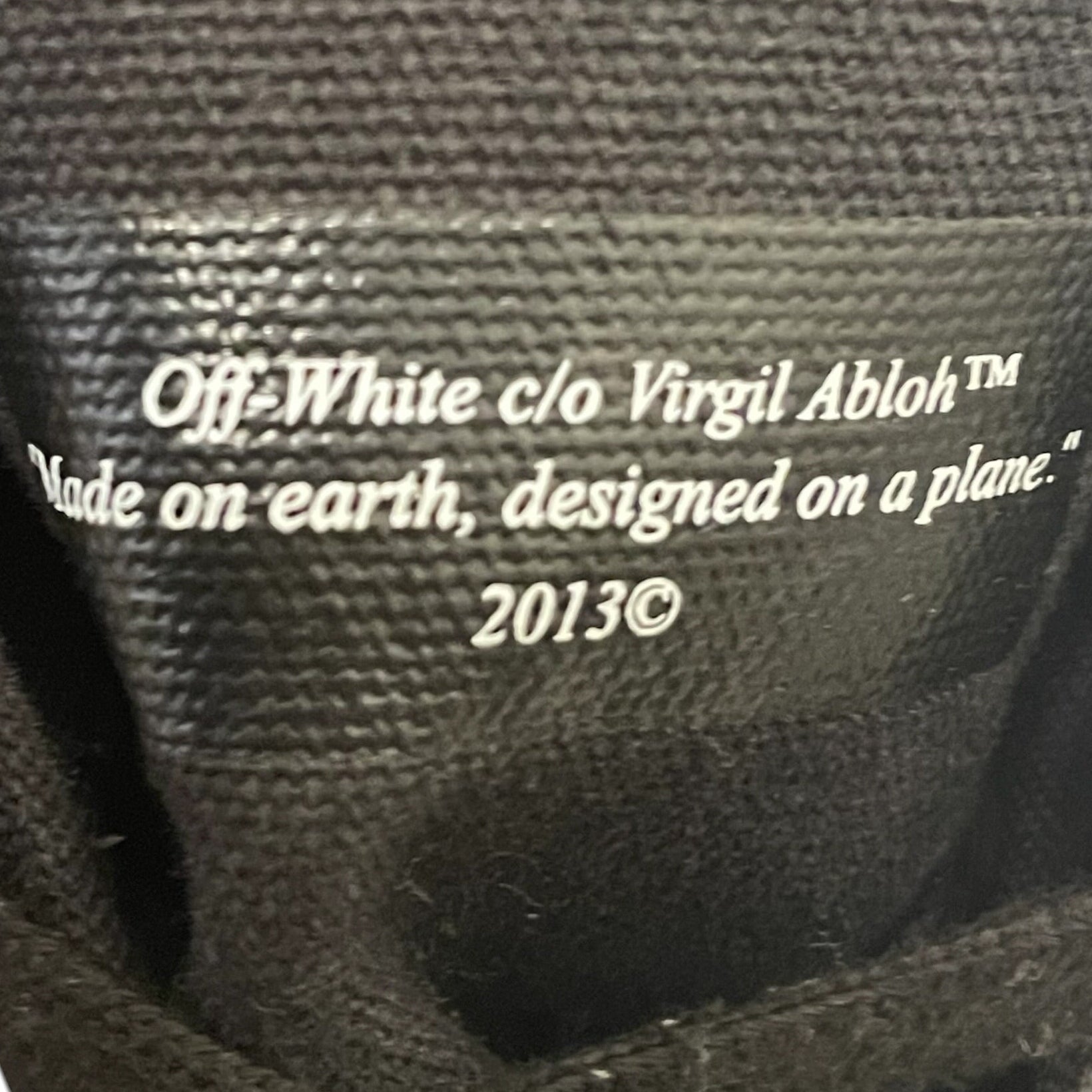 OFF-WHITE/Hi-Sneakers/US 10/BLK/OFF WHITE C/O VULCANIZED MID view 7