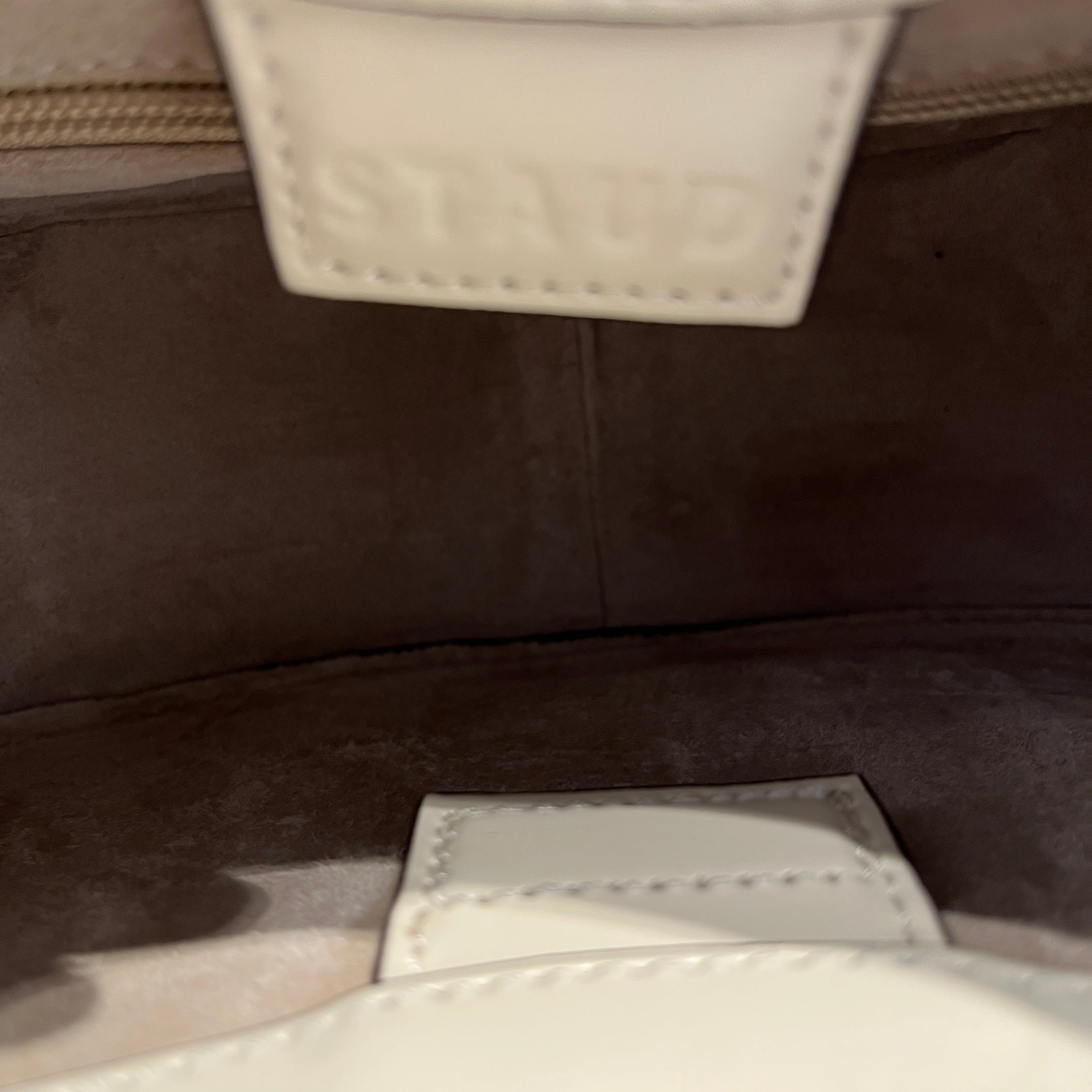 STAUD/Hand Bag/Leather/WHT/moon bag cream cross strap nwt view 3