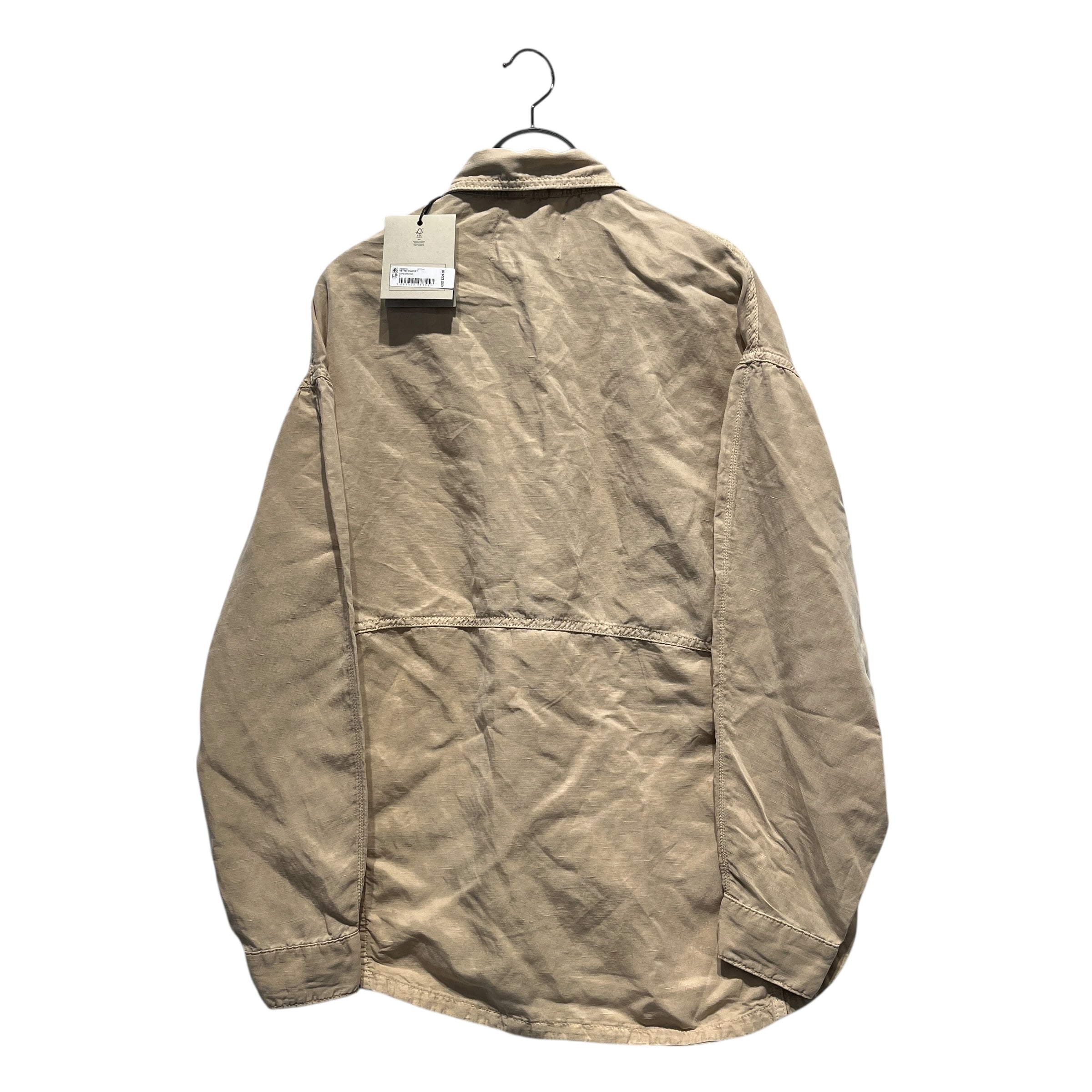 ALLSAINTS/LS Shirt/S/Cotton/BEG/ALLSAINTS OVERSIZED SHKT NWT view 2