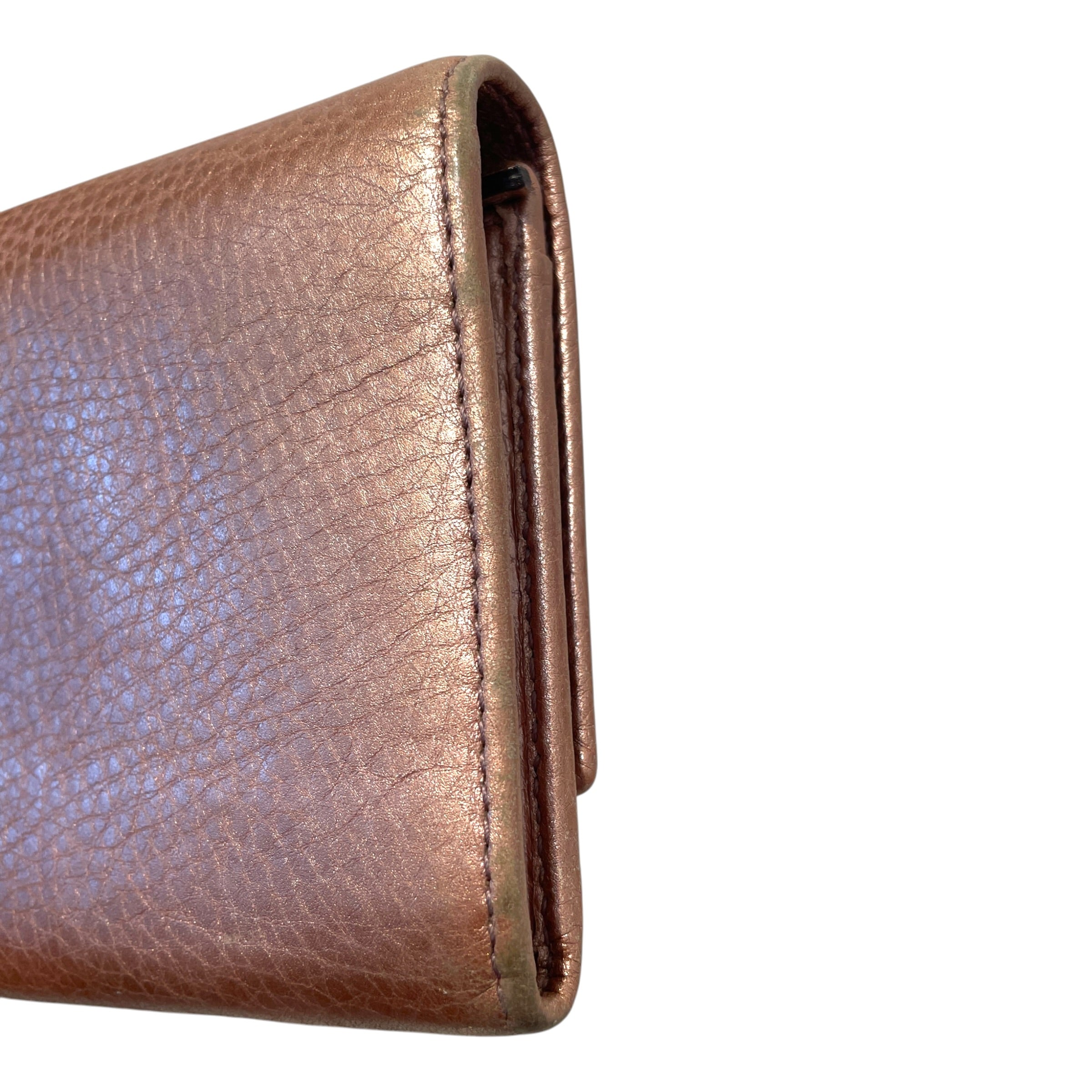 GUCCI/Long Wallet/Leather/PNK/L's/G Logo Continental Wallet view 4