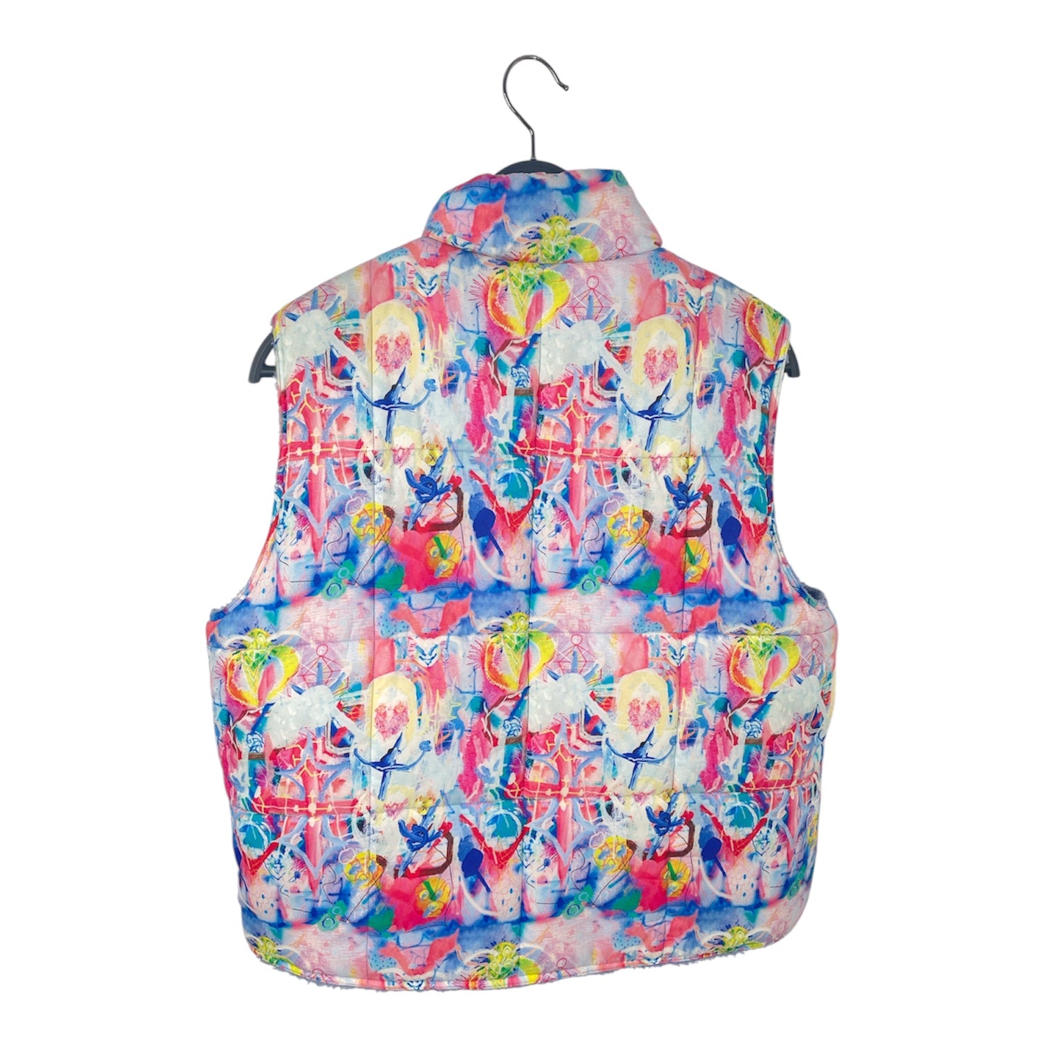 MARC BY MARC JACOBS/Vest/M/All Over Print/Polyester/MLT/PUFFER VEST/PPL FUZZ LINING view 2
